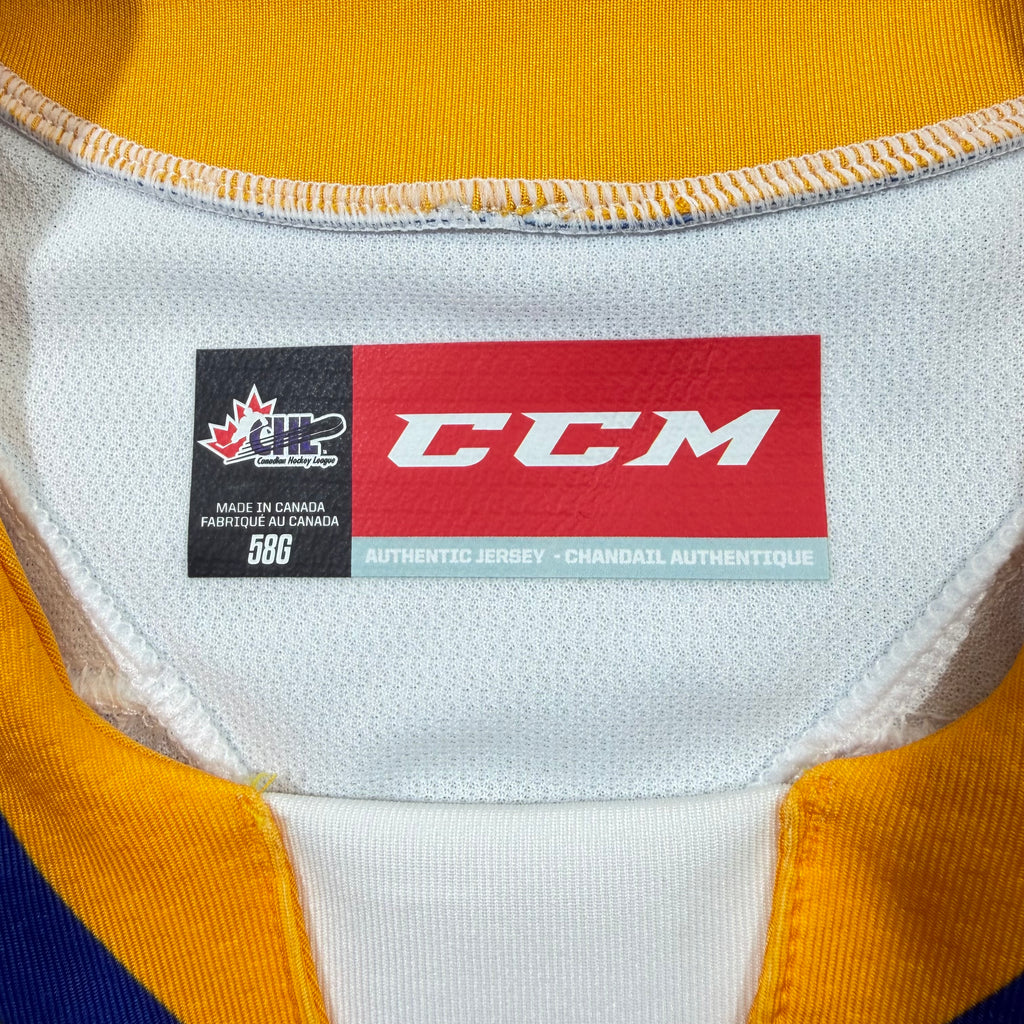 Evan Gardner Saskatoon Blades Team Issued CCM WHL Jersey - 58G