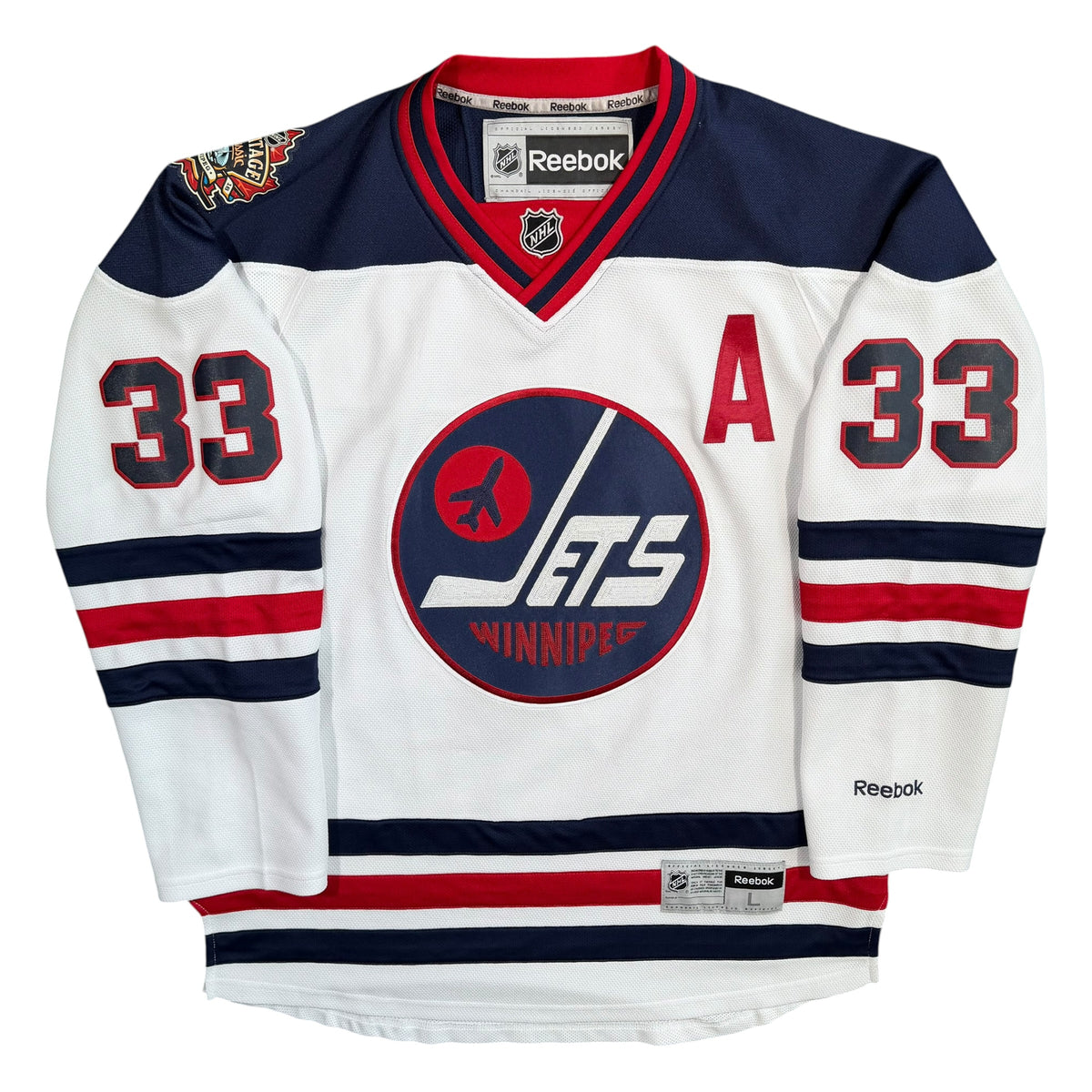 Dustin Byfuglien Winnipeg Jets 2016 Heritage Classic Reebok NHL Jersey- Large