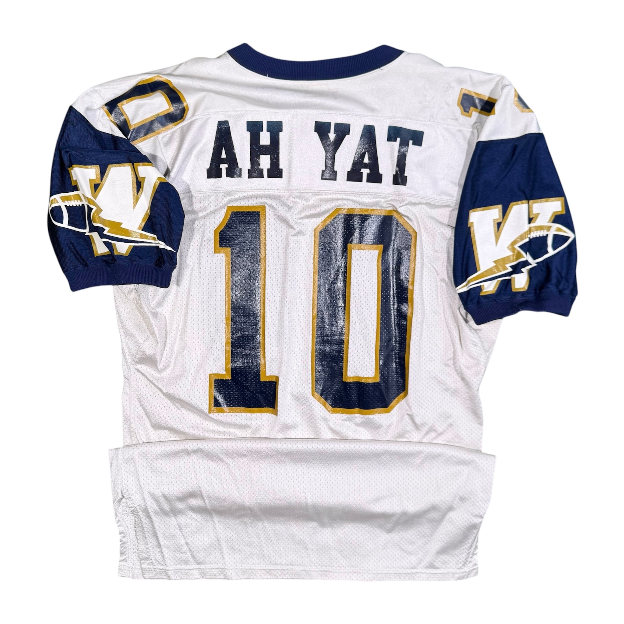 Brain Ah Yat Winnipeg Blue Bombers 1999 Game Worn Starter CFL Jersey