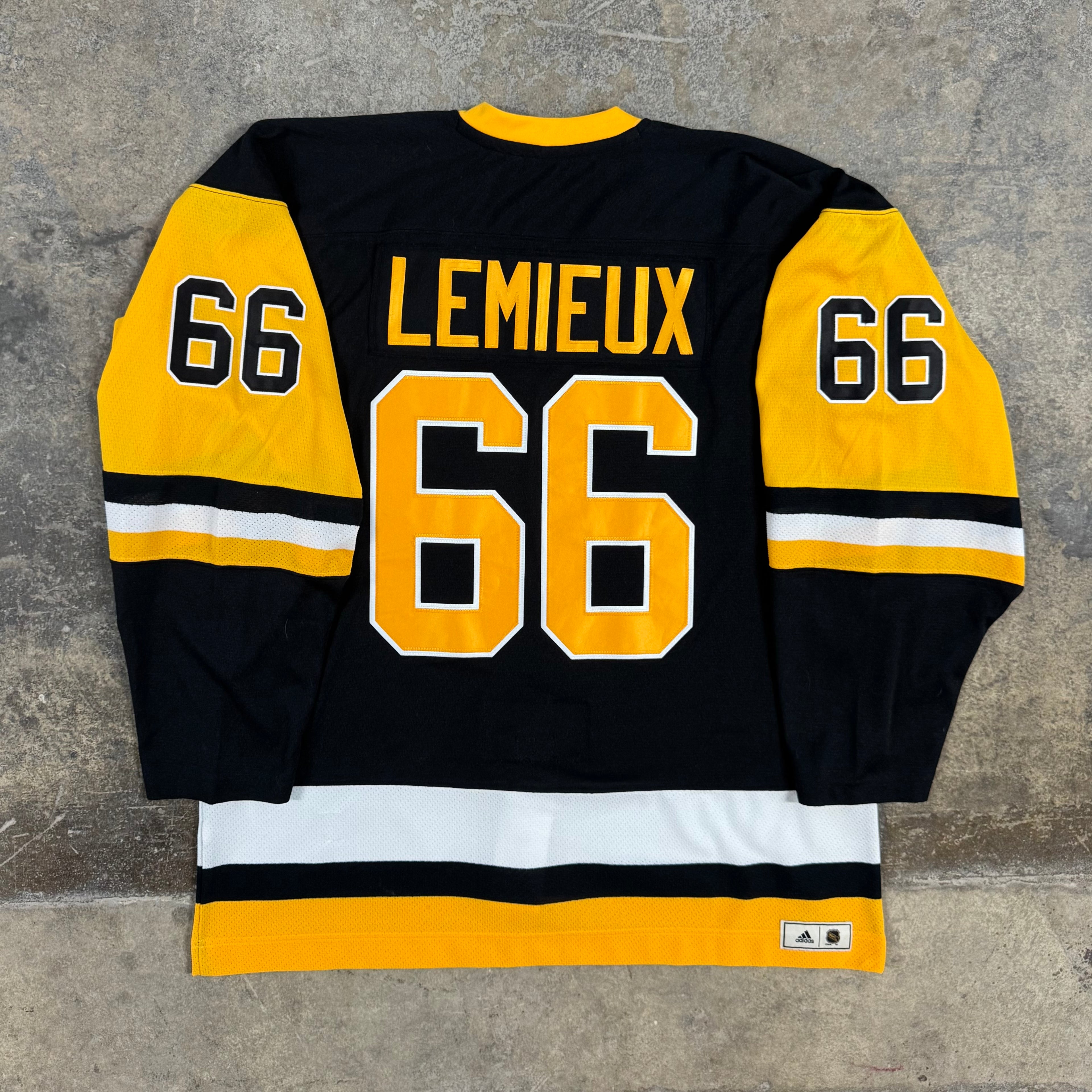 Mario Lemieux Pittsburgh Penguins Adidas NHL Hockey Jersey Size 54 XL