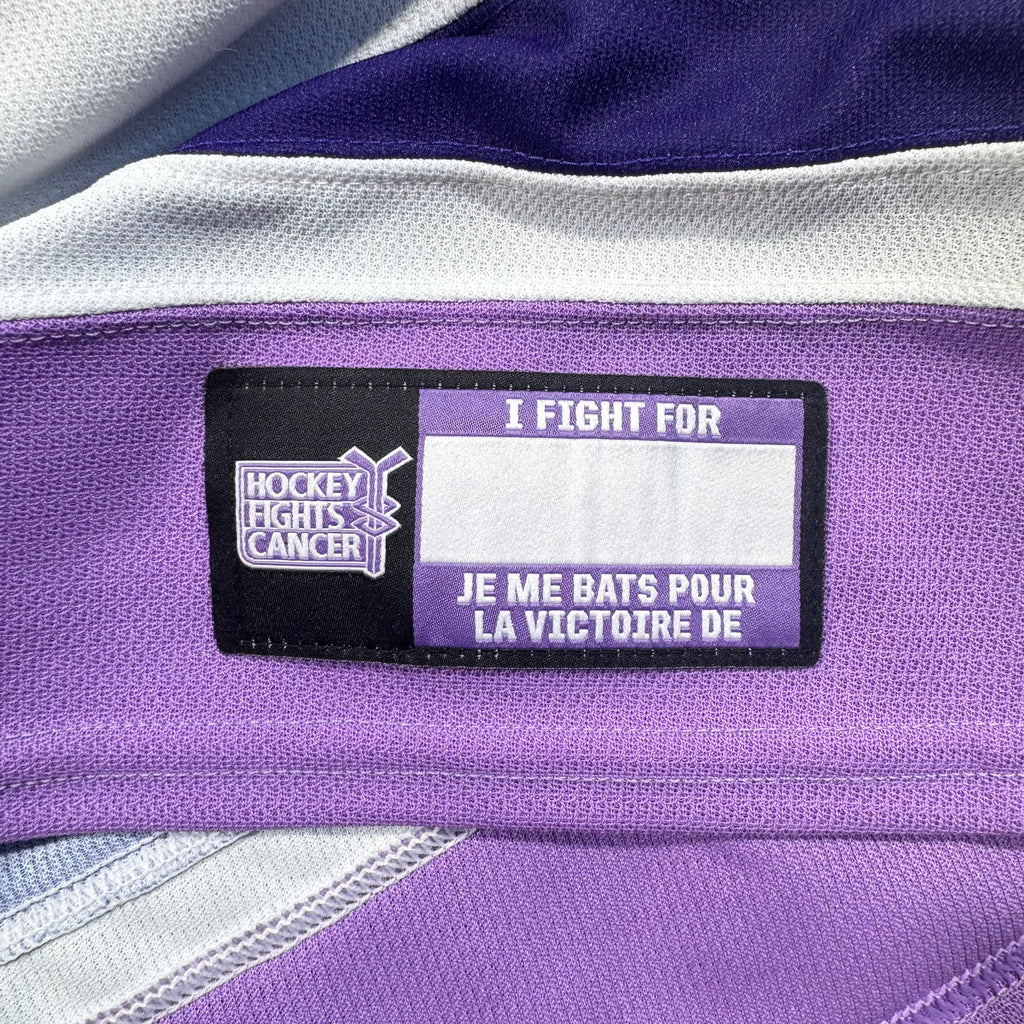 Michael Eyssimont Winnipeg Jets Hockey Fights Cancer 2022 NHL MIC Game/Warm Up Worn Jersey