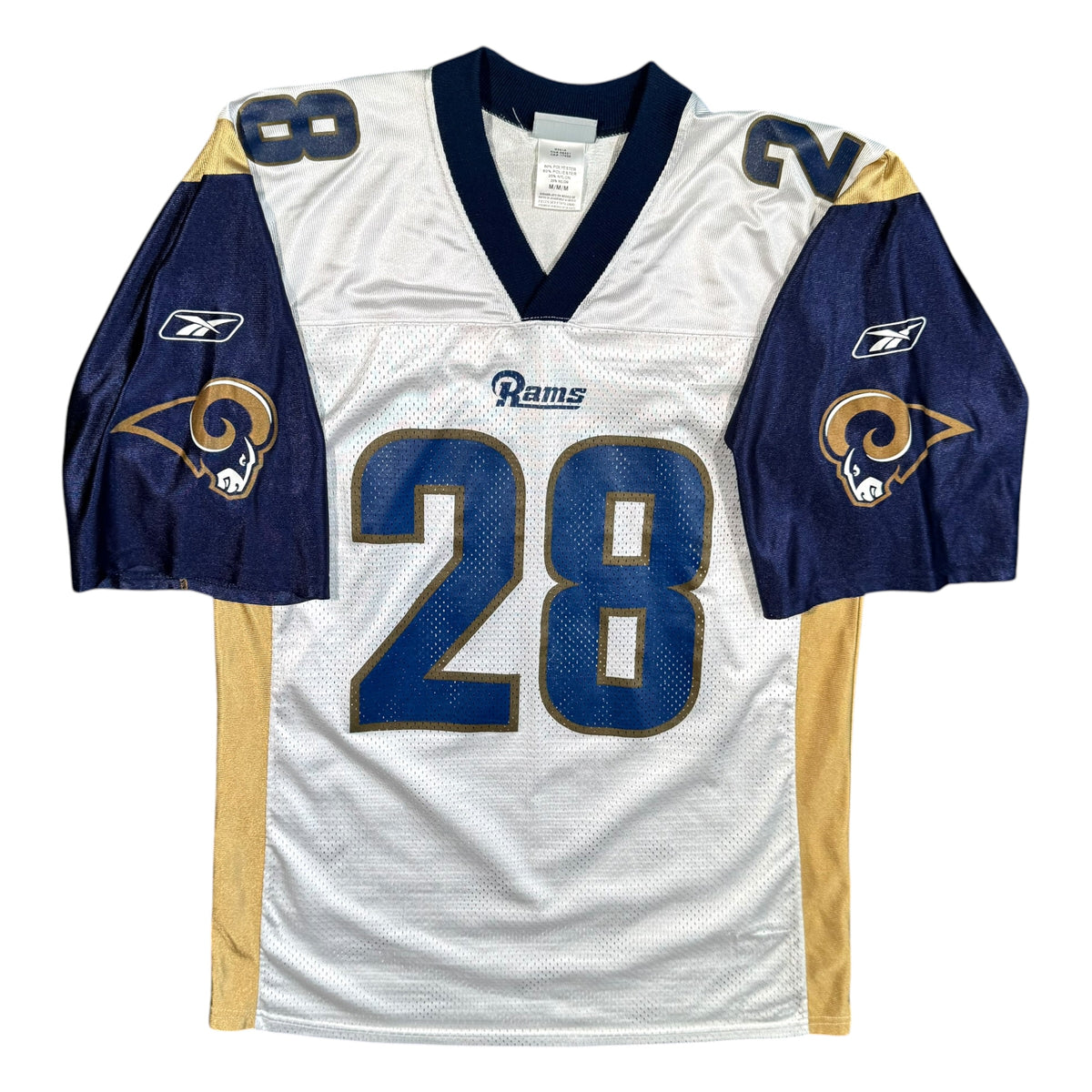 Marshall Faulk St. Louis Rams Vintage Reebok NFL Jersey Size Medium
