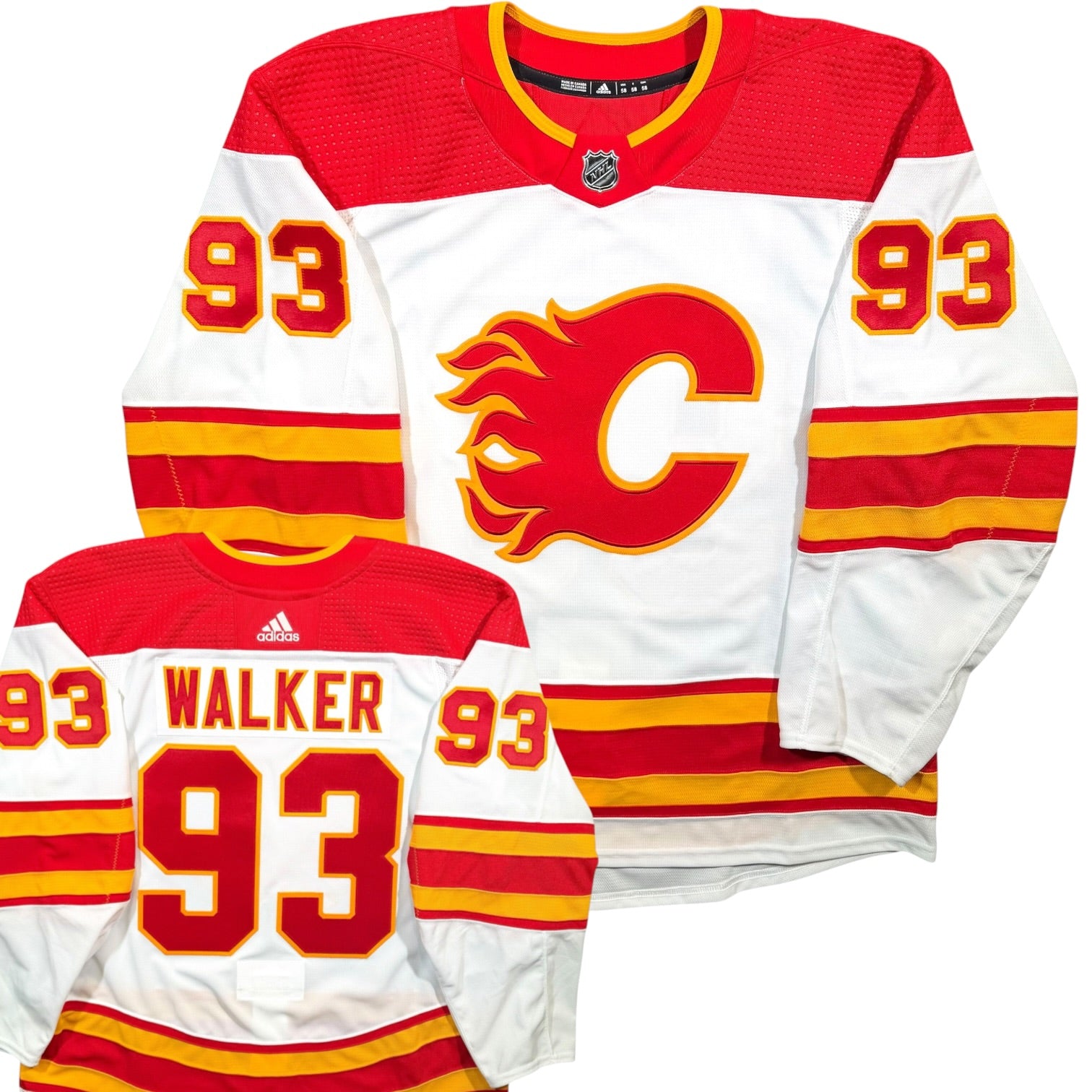 Cooper Walker Calgary Flames Team Issued Adidas MIC NHL Jersey- 58/3XL