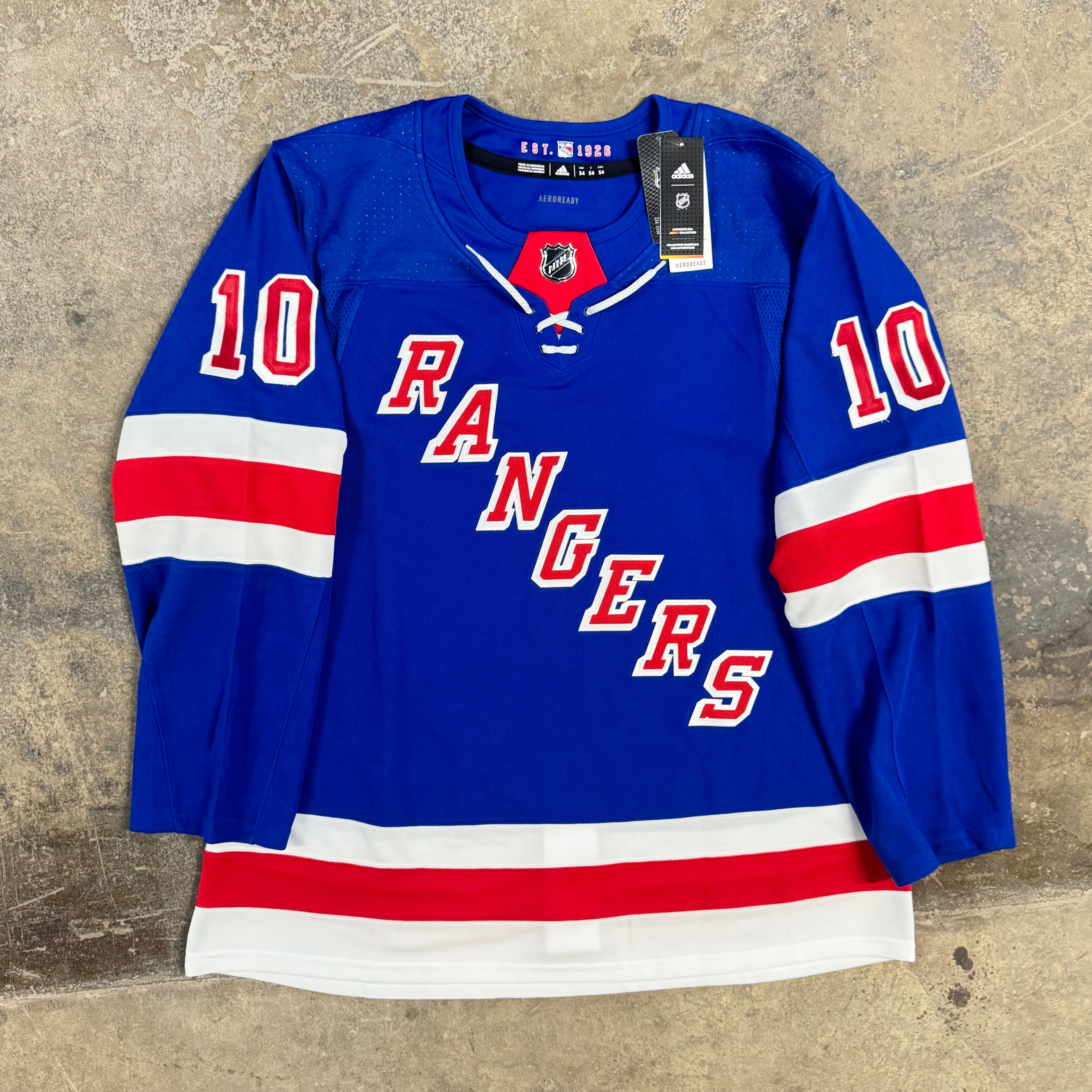Artemi Panarin New Yor Rangers Adidas Autographed NHL Hockey Jersey Size 54 XL