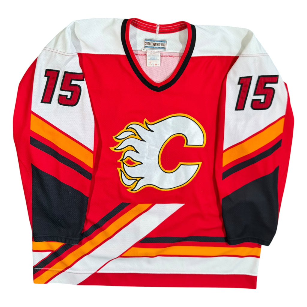 Sandy McCarthy Calgary Flames Vintage CCM Authentic MIC NHL Jersey Size 54