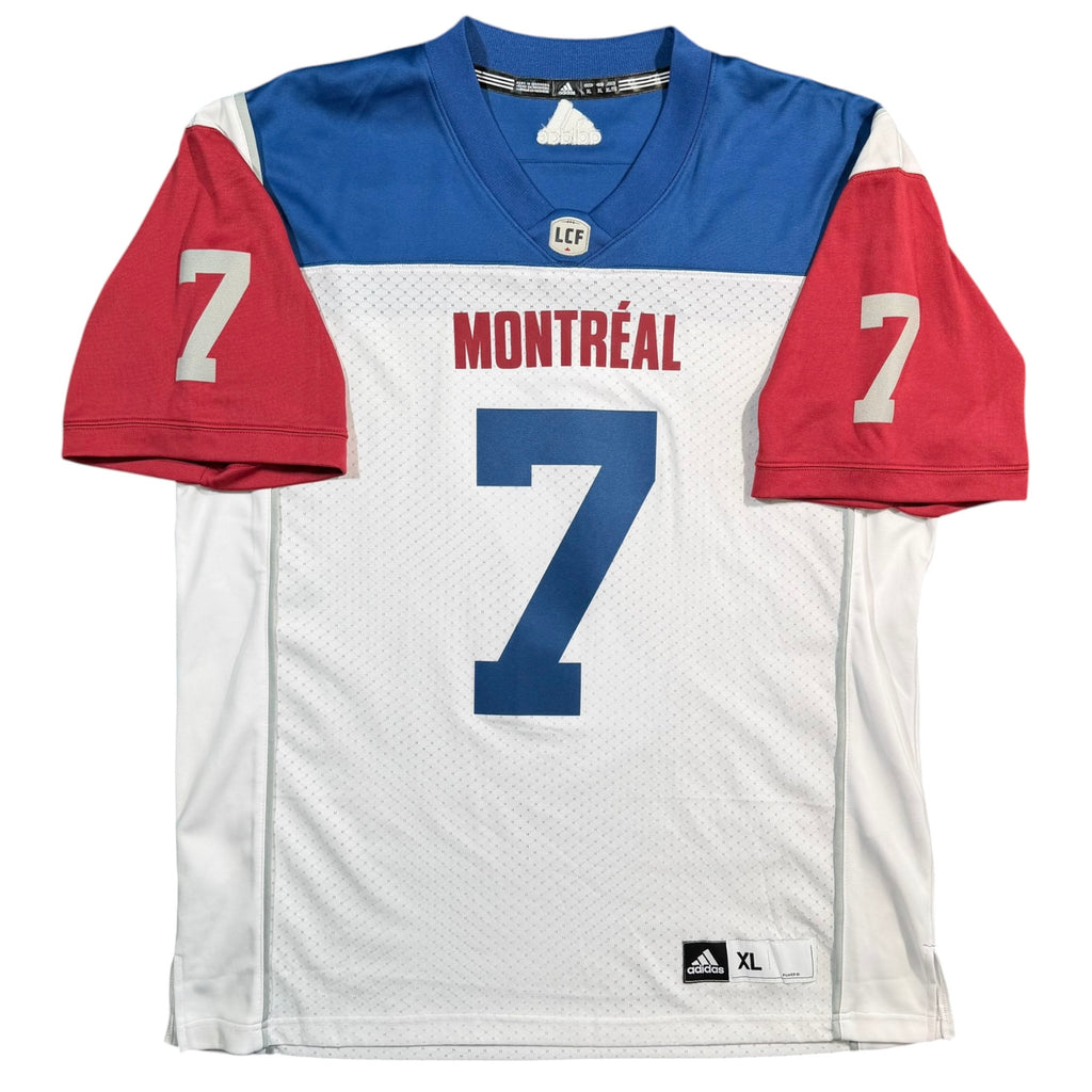 John Bowman Montreal Alouettes Adidas Signed CFL Jersey - XL