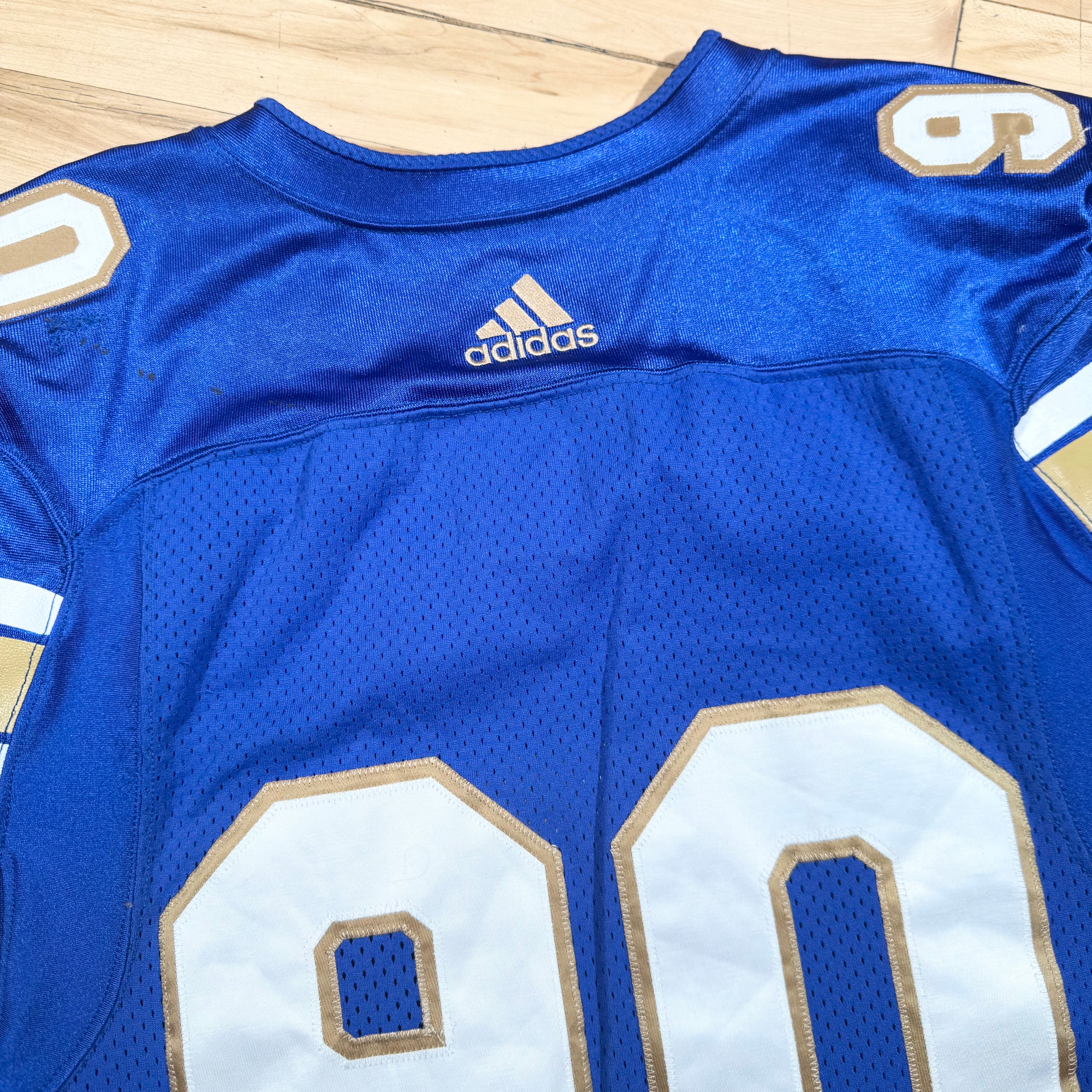 Alex McCalister Winnipeg Blue Bombers 2018 Game Worn Adidas CFL Jersey Size 44