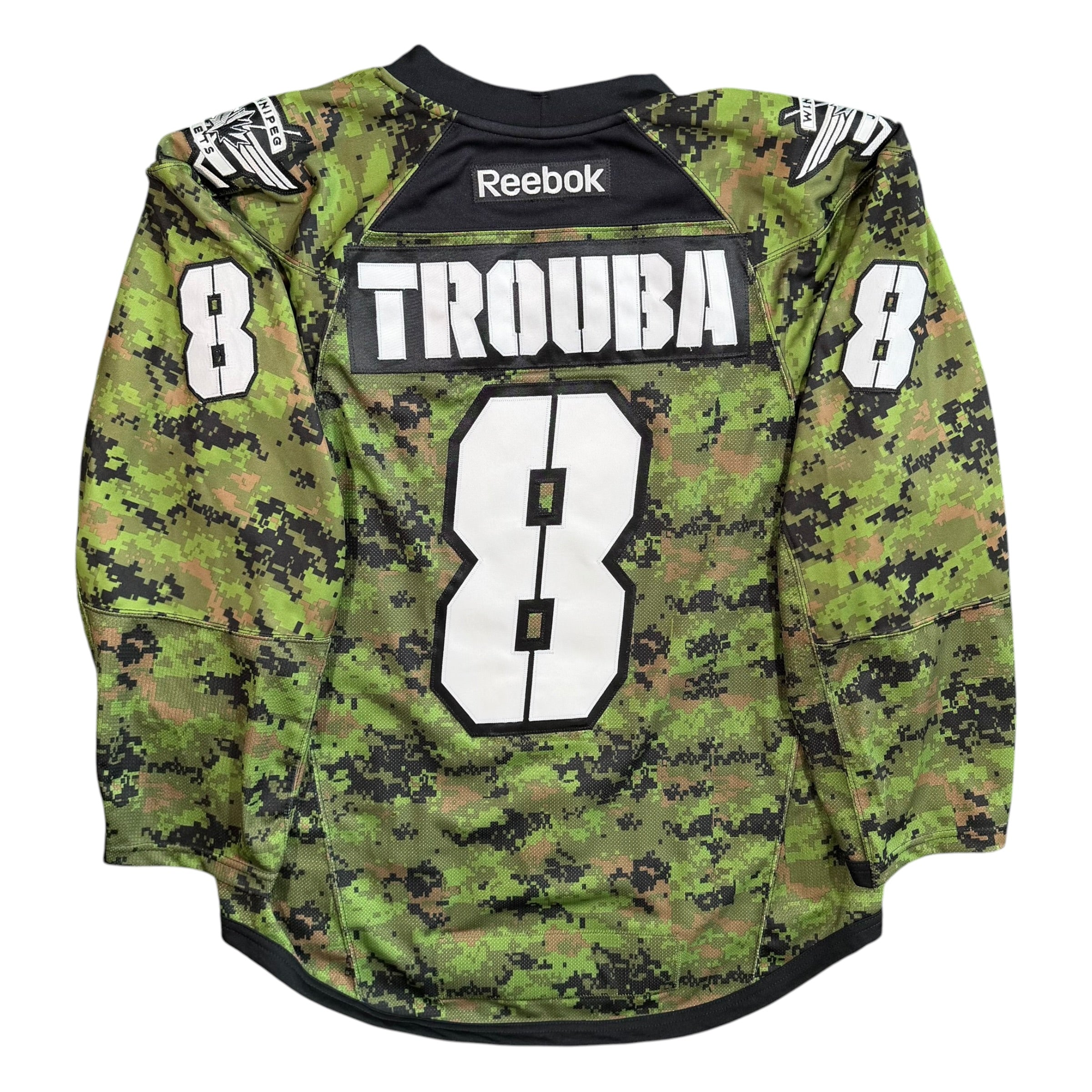 Jacob Trouba Winnipeg Jets Canadian Forces Night 2014 Reebok MIC Jersey - 52/Large