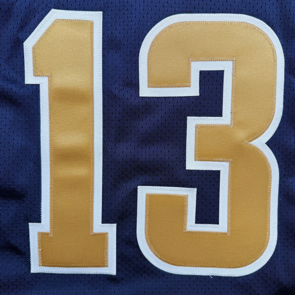 Kurt Warner St. Louis Rams Vintage Authentic Reebok Helmet Tag NFL Jersey - 56/3XL