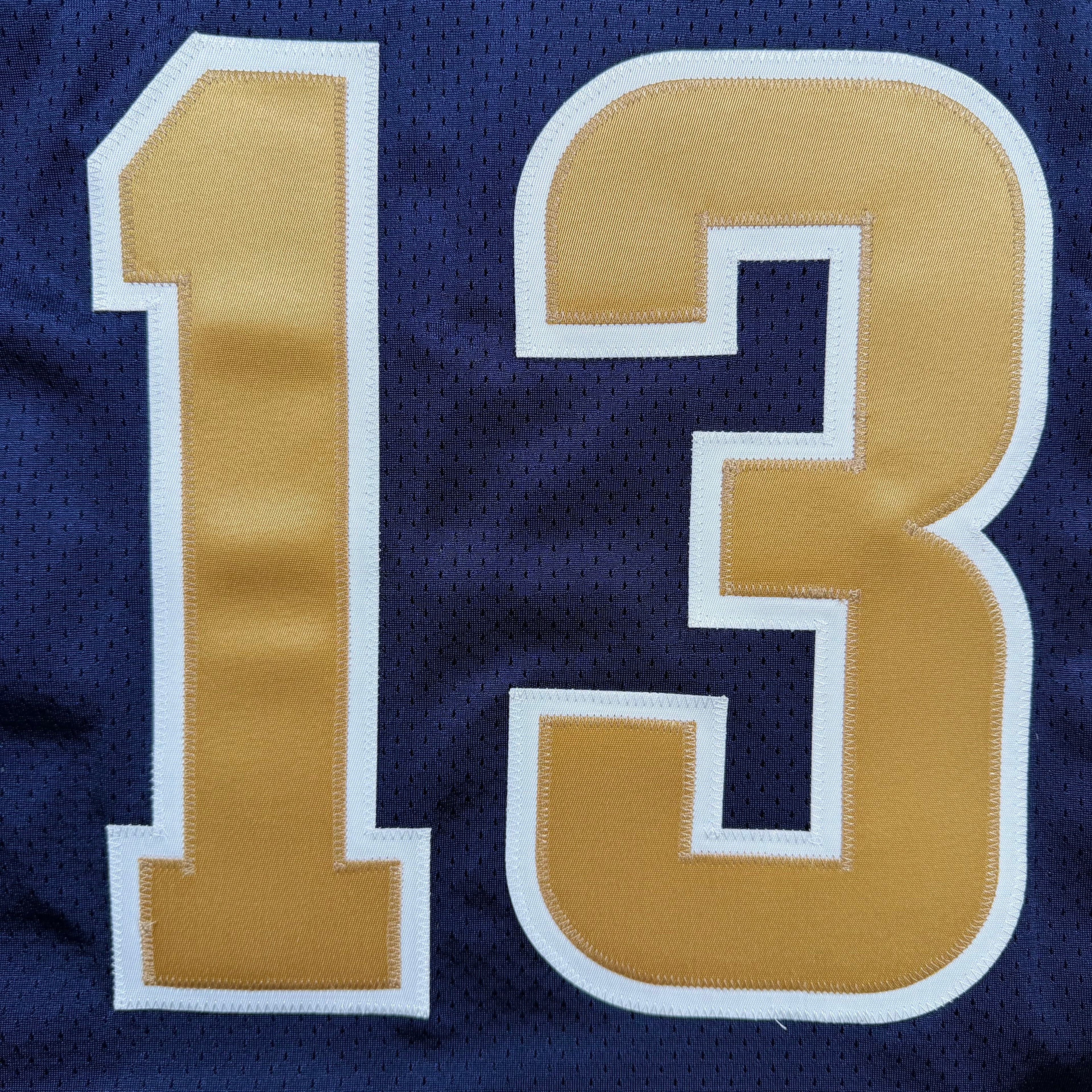 Kurt Warner St. Louis Rams Vintage Authentic Reebok Helmet Tag NFL Jersey - 56/3XL