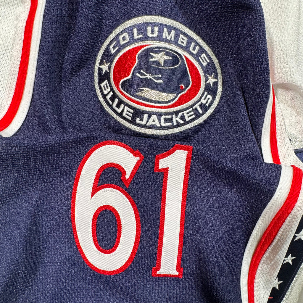 Rick Nash Columbus Blue Jackets Team Issued Reebok MIC Jersey -58+