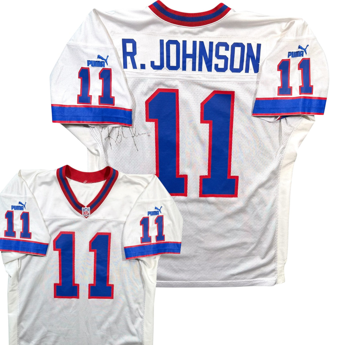 Rob Johnson Buffalo Bills Vintage Puma Authentic Signed NFL Jersey - 50/XL