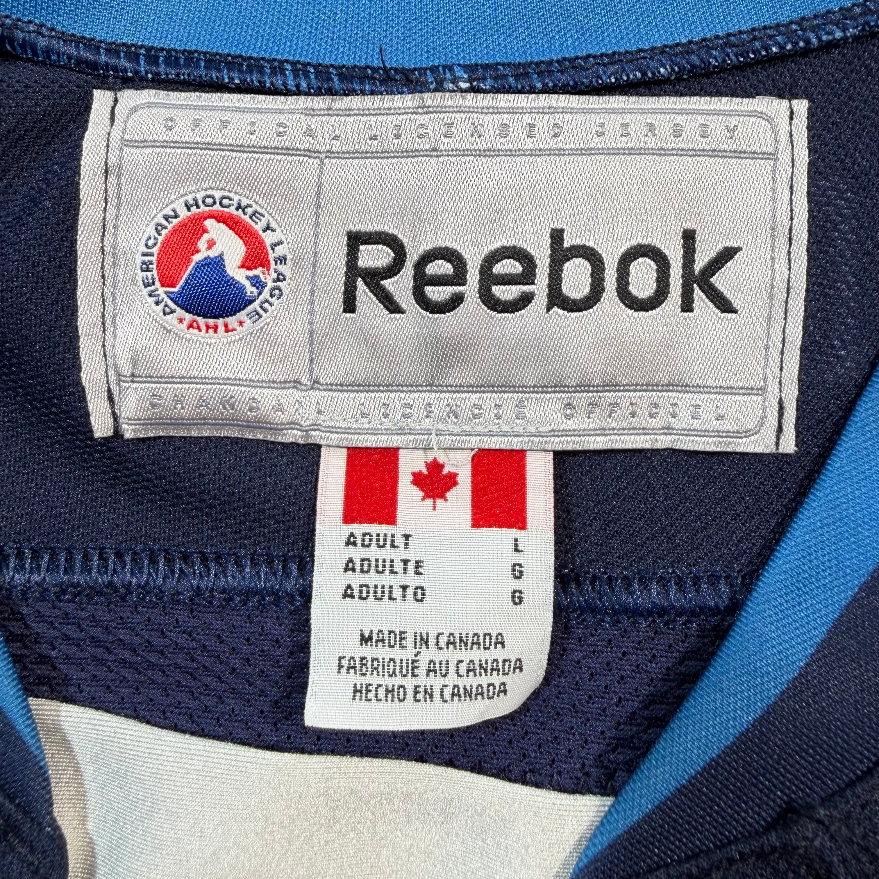Connor Hellebuyck St. John’s Ice Caps Reebok AHL Hockey Jersey - Large