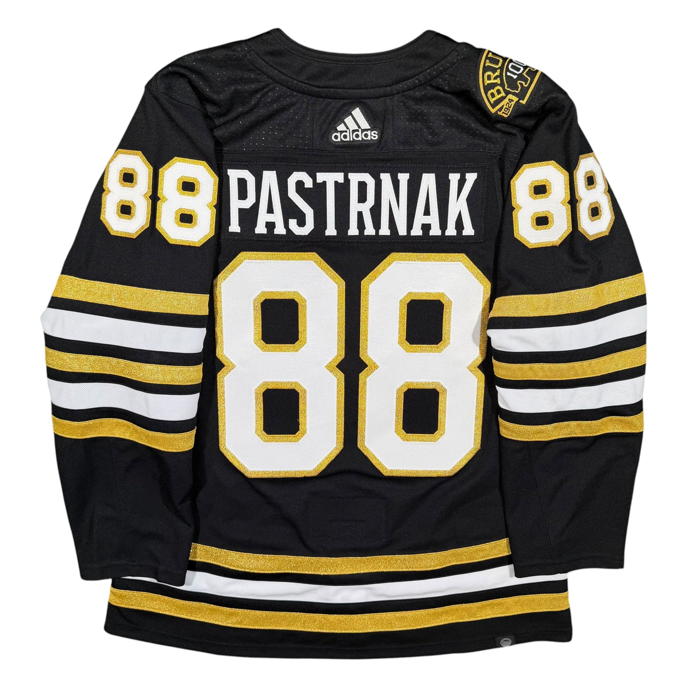 David Pastrnak Boston Bruins 100th Anniversary Adidas NHL Jersey -