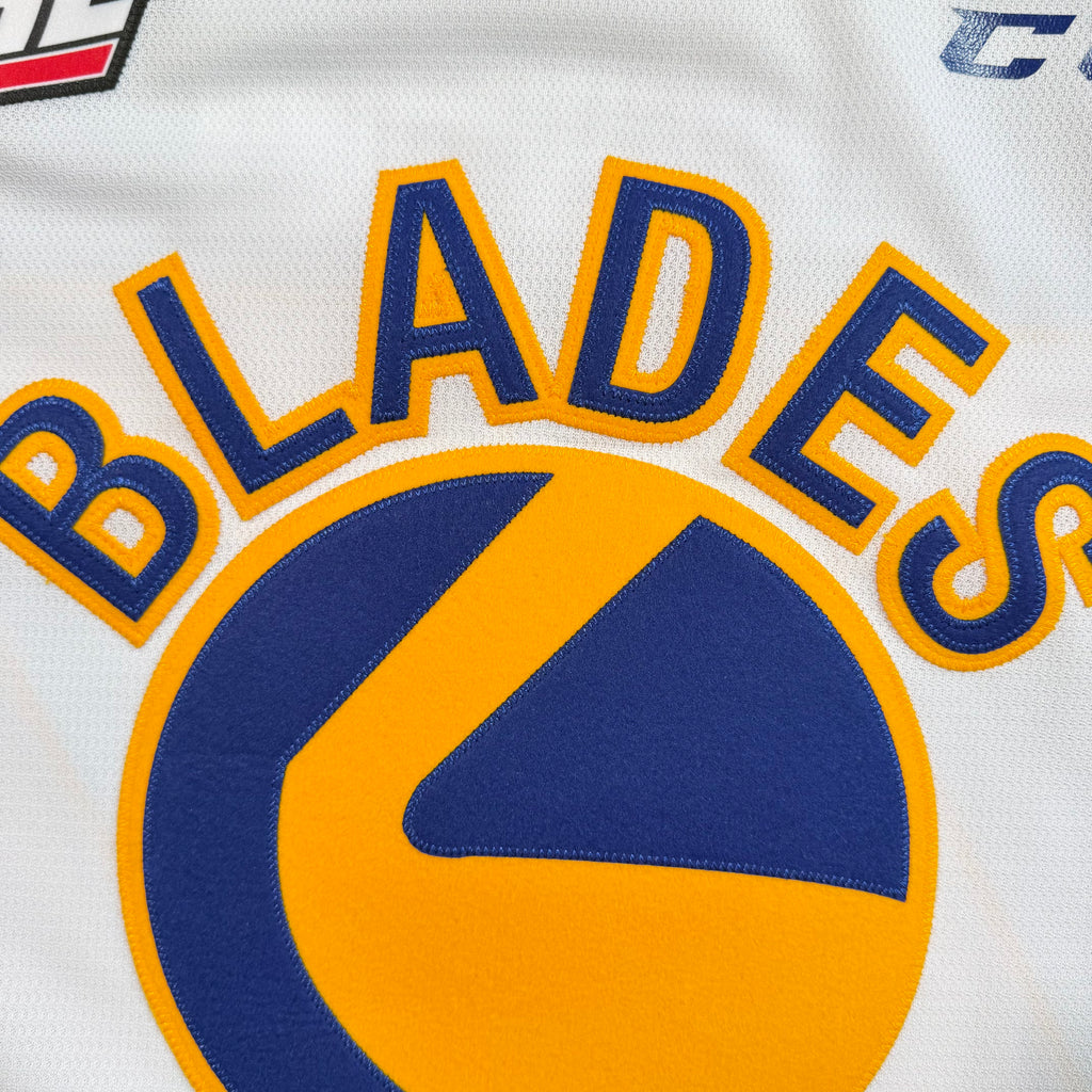 Kirby Dach Saskatoon Blades Authentic MIC CCM WHL Jersey - 56/XXL