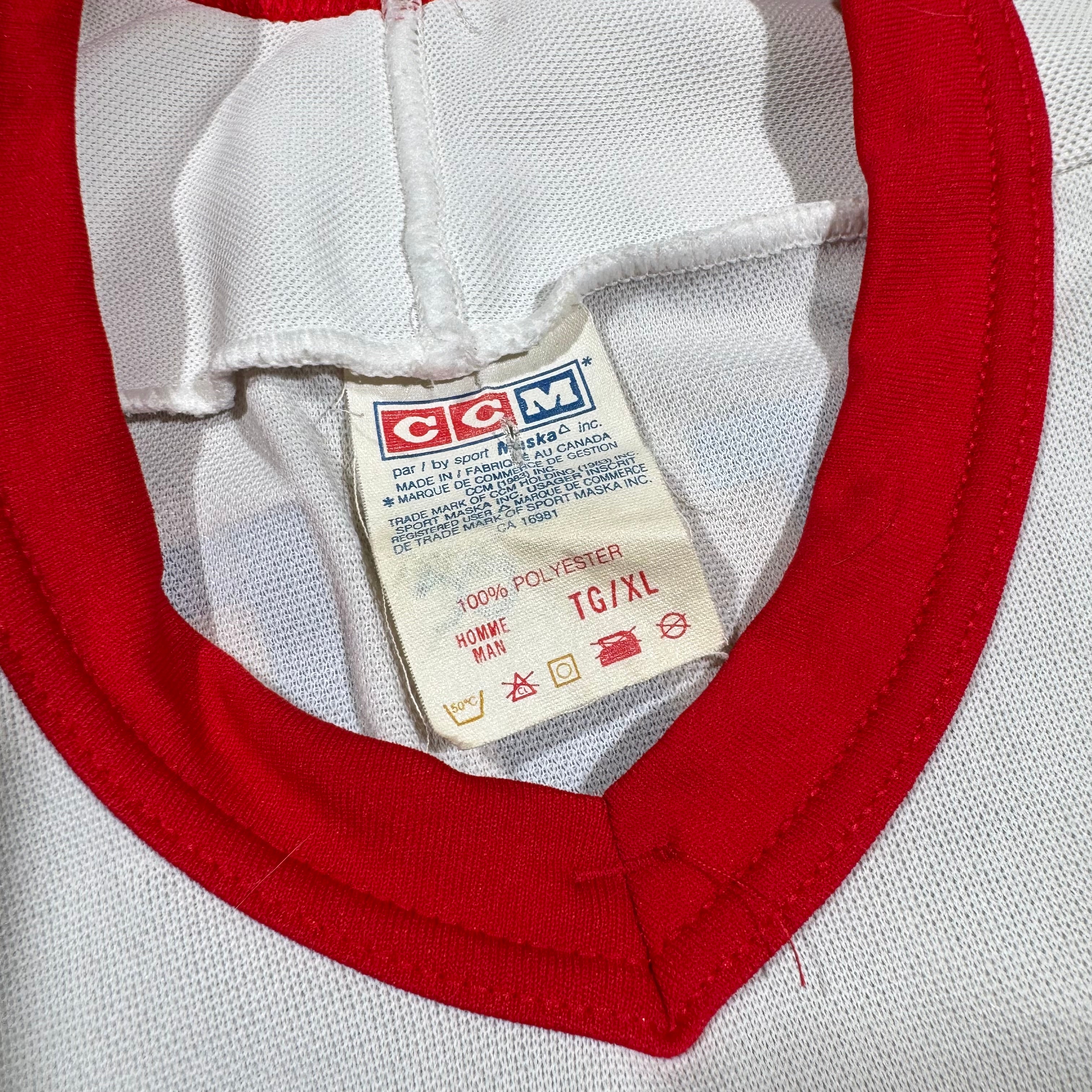 Thomas Steen Winnipeg Jets Signed CCM NHL Hockey Jersey Size XL