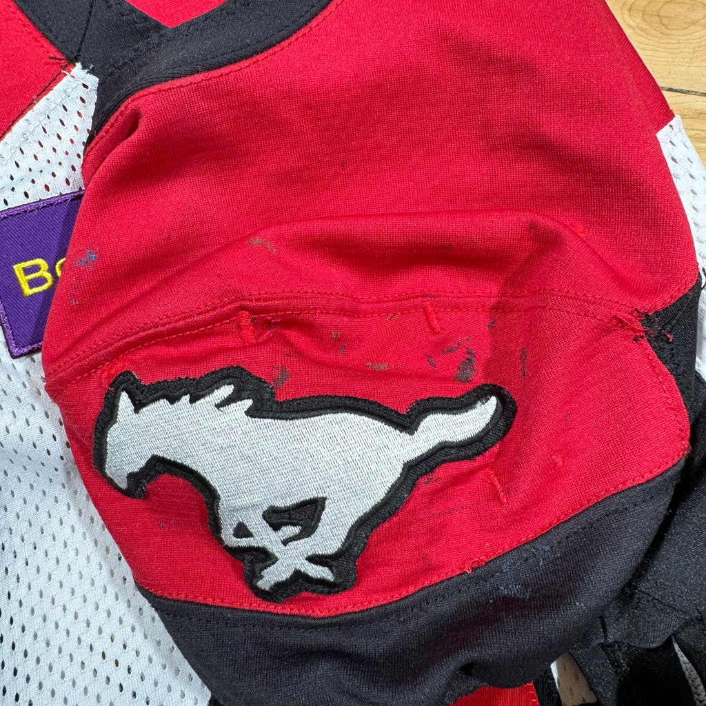 Mike Rose Calgary Stampeders 2022 Game Worn Autographed CFL Adidas Jersey