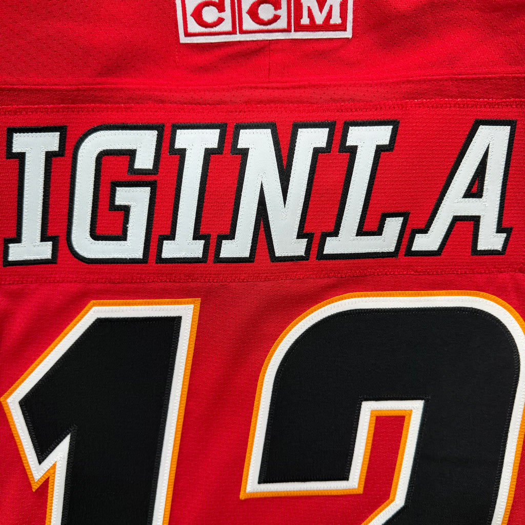 Jarome Iginla Calgary Flames Vintage CCM NHL Jersey - Medium