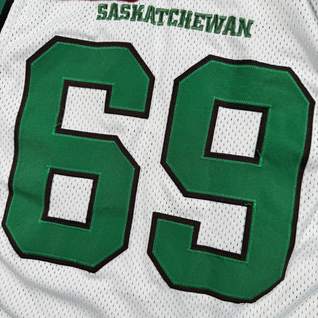 Corey Watman Saskatchewan Roughriders 2015 Game Worn CFL Reebok Jersey