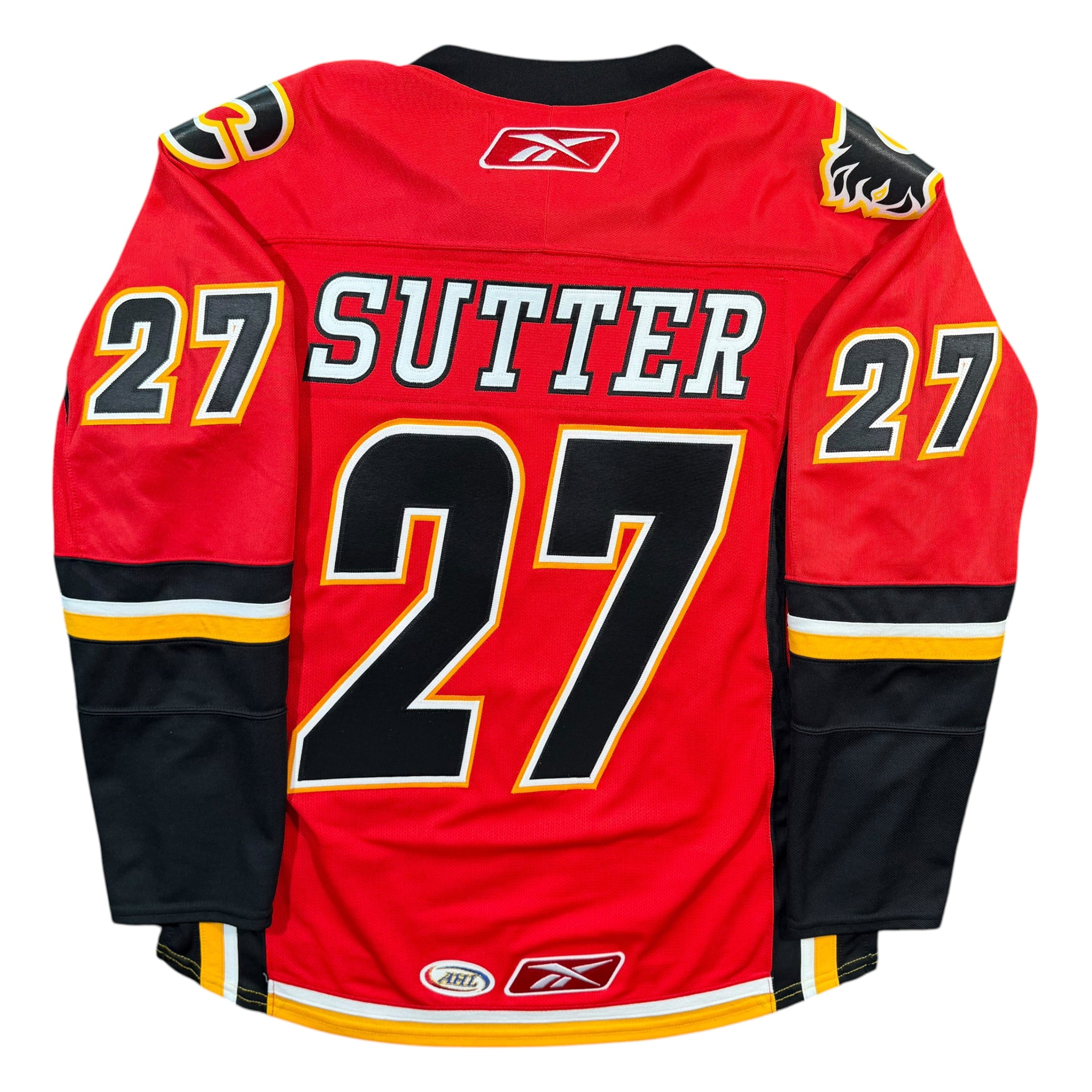 Brett Sutter Quad City Flames Vintage Reebok AHL Jersey - Large