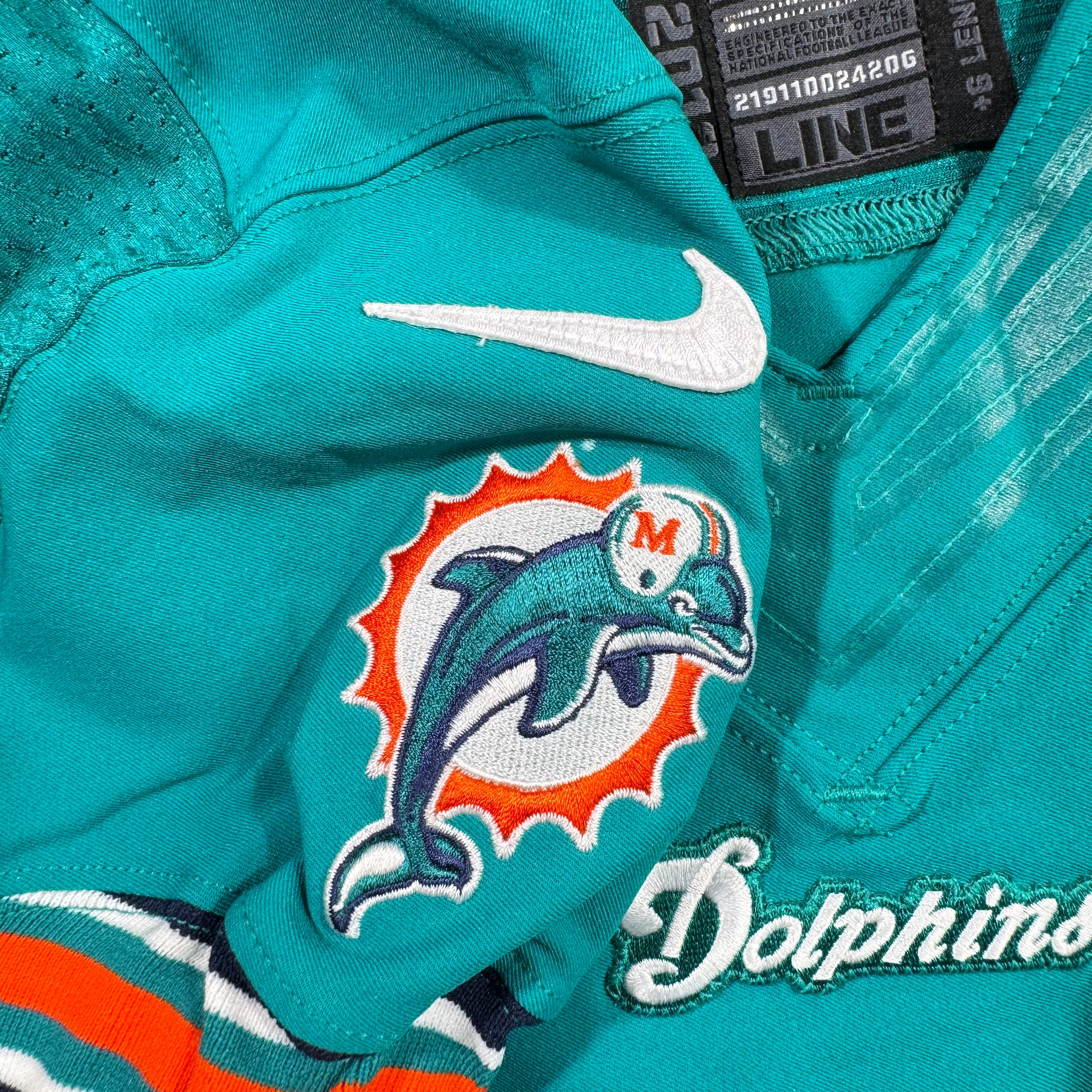Miami Dolphins 2012 Team Issued Blank NFL Nike Jersey Size 50 +6 Length
