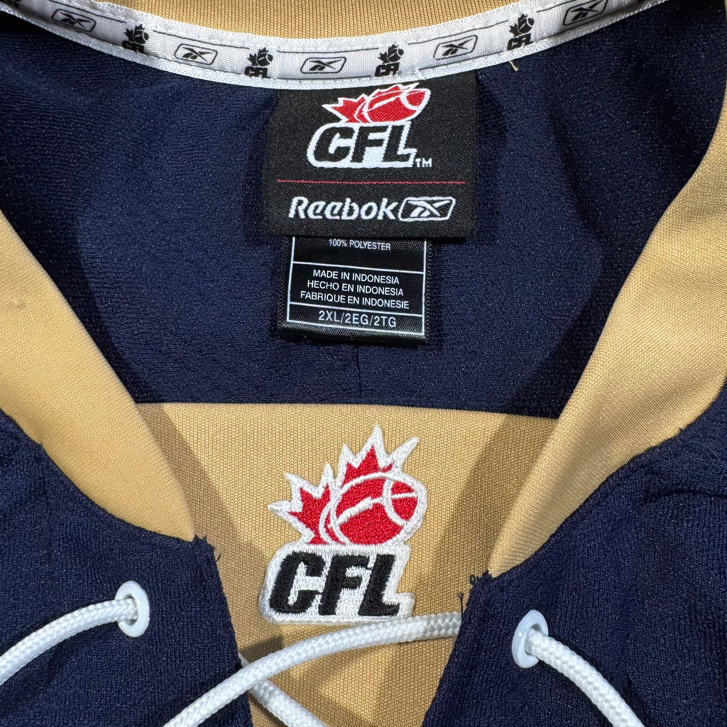 Milt Stegall Winnipeg Blue Bombers Vintage Reebok CFL Hockey Jersey Size XXL