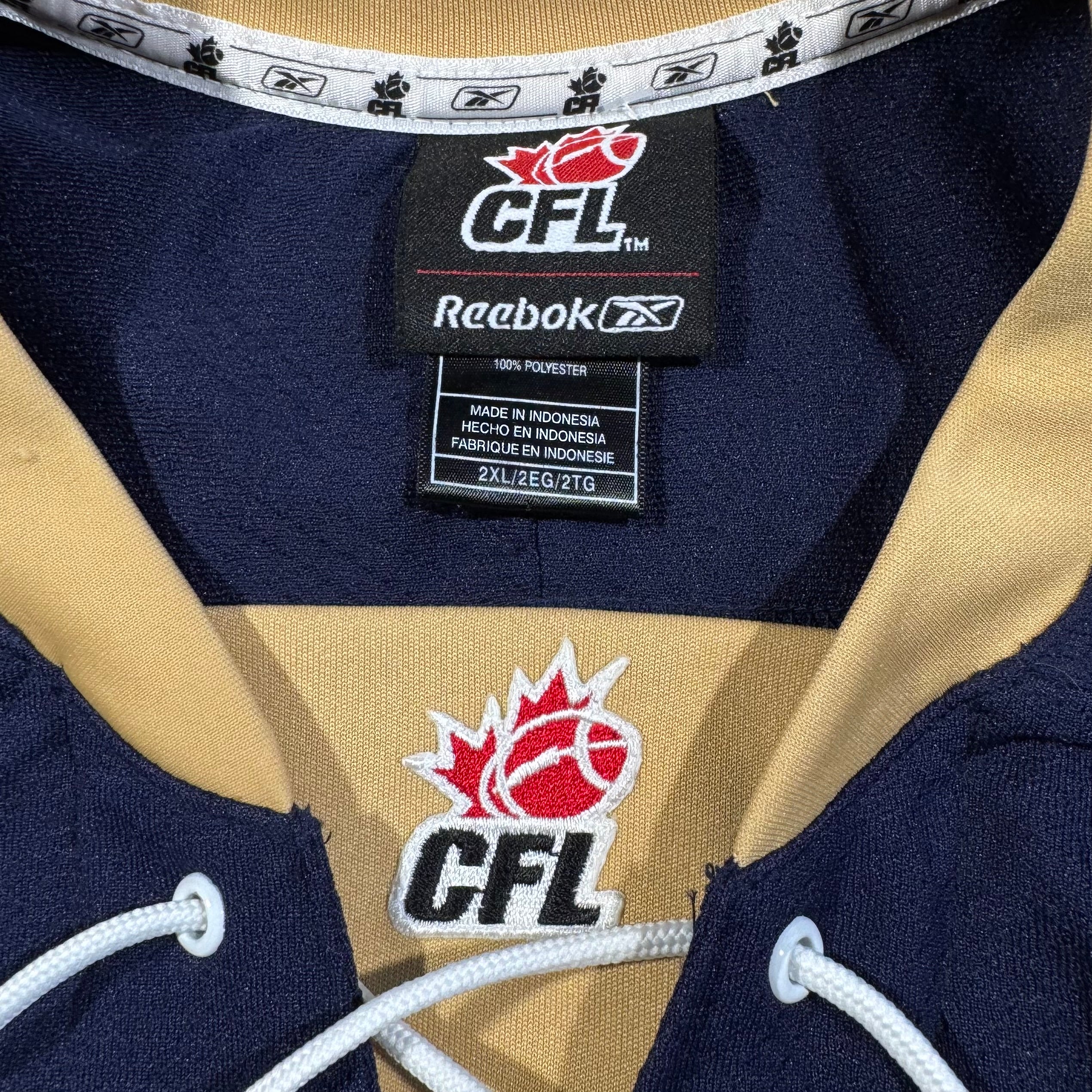 Milt Stegall Winnipeg Blue Bombers Vintage Reebok CFL Hockey Jersey Size XXL