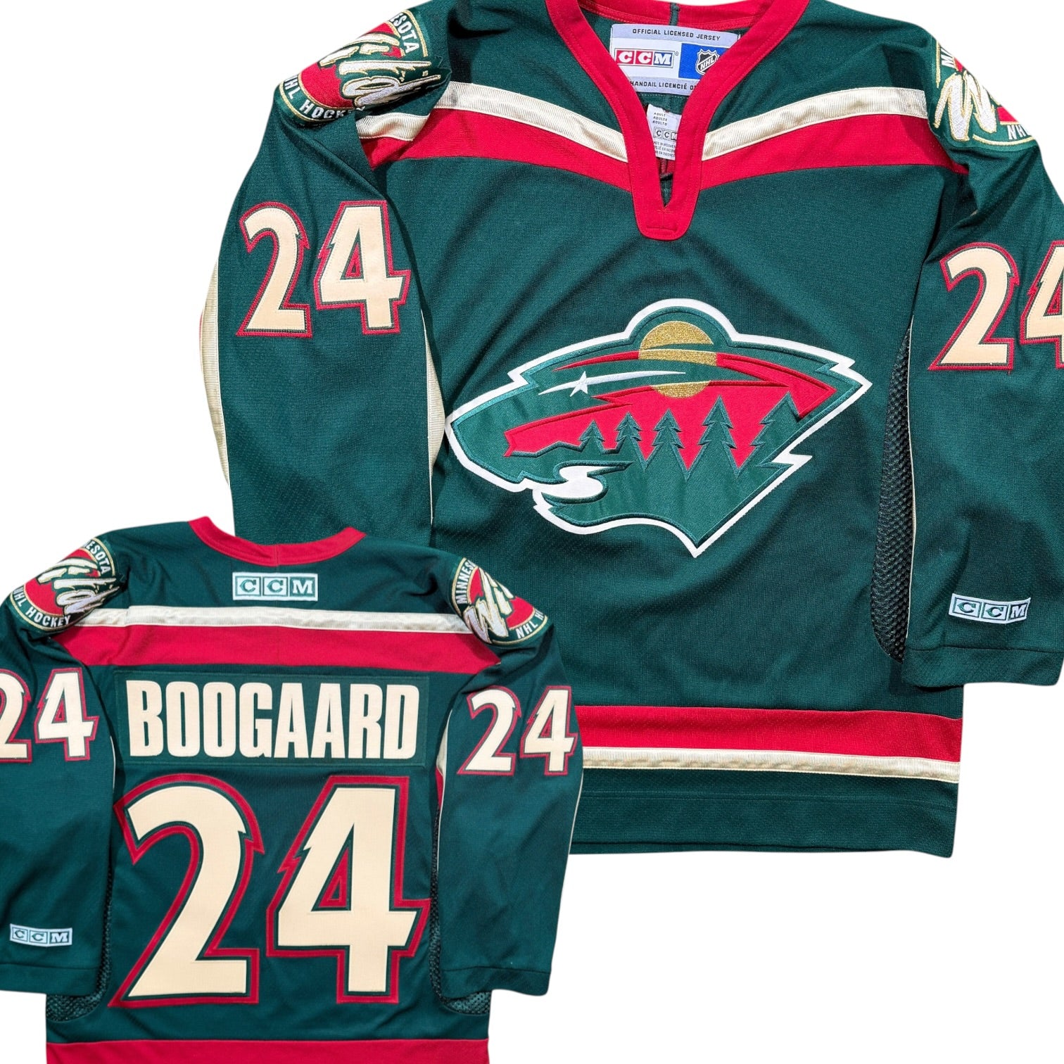 Derek Boogaard Minnesota Wild Vintage CCM NHL Jersey - Medium