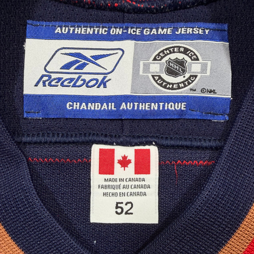 Jason Smith Edmonton Oilers Vintage Reebok Authentic Signed MIC NHL Jersey - 52/XL