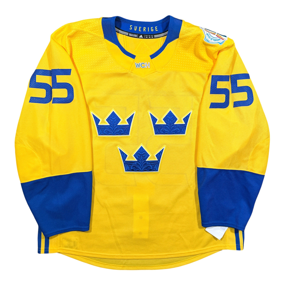 Niklas Kronwall Team Sweden 2016 WCOH Issued Authentic Adidas MIC Jersey - 56/XXL