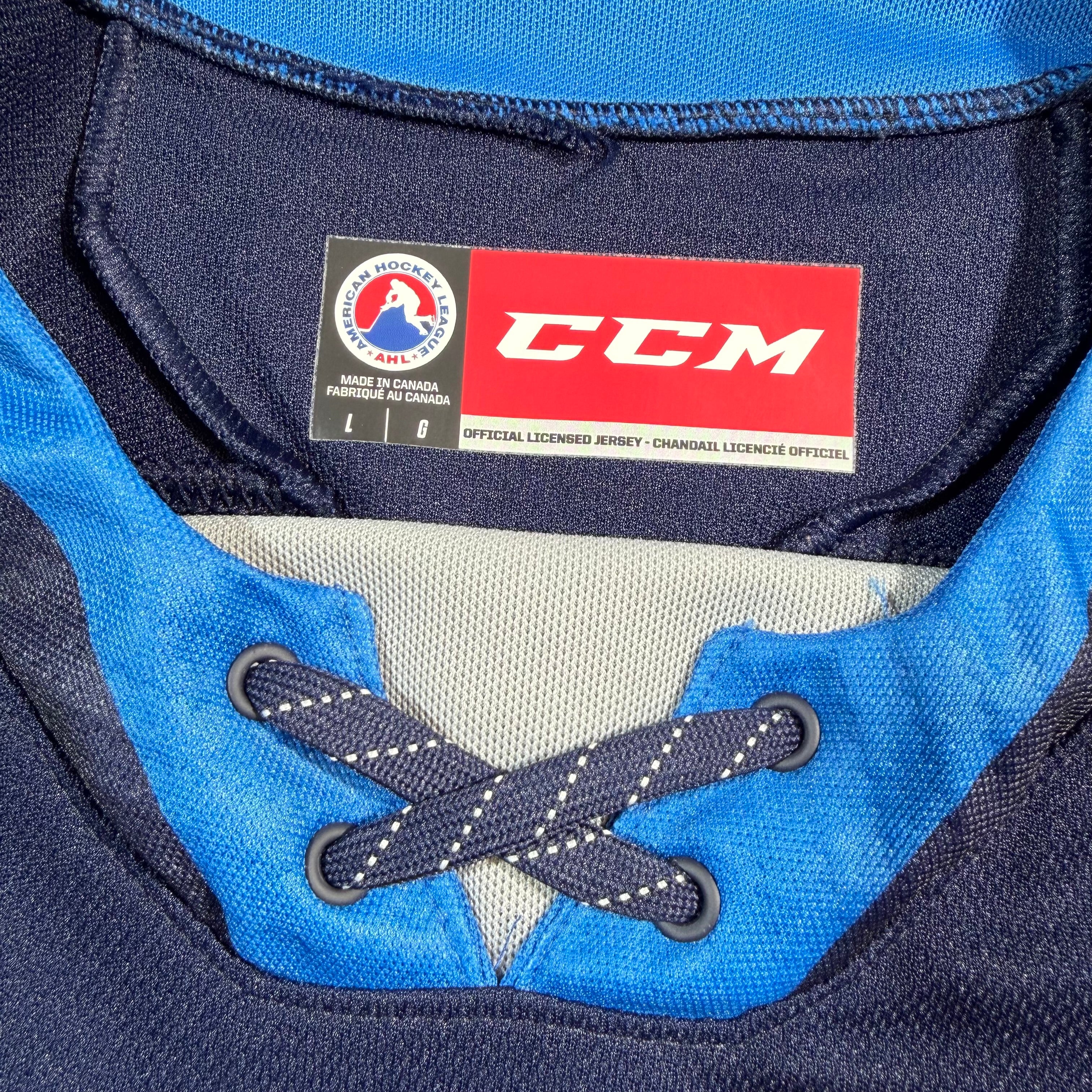 Peter Stoykewych Manitoba Moose Signed AHL CCM Hockey Jersey - Large