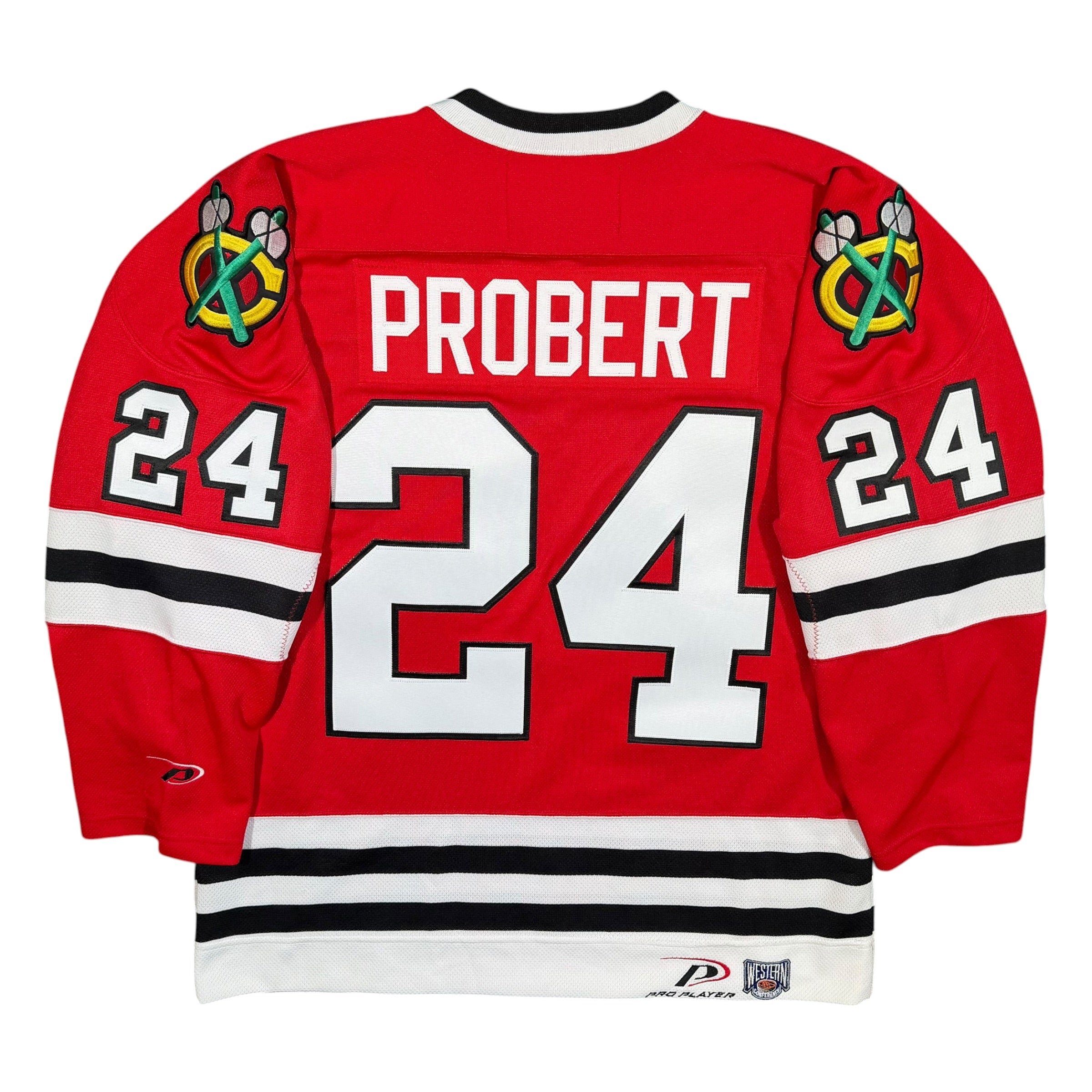 Bob Probert Chicago Blackhawks Vintage Pro Player NHL Jersey - Large