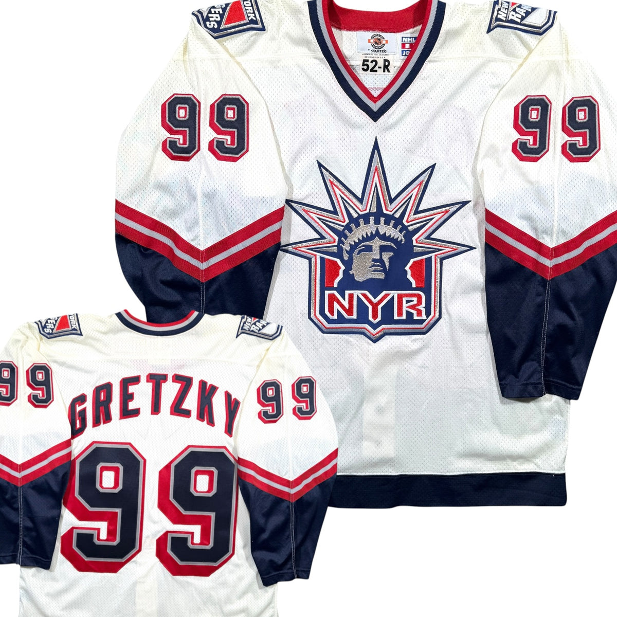 Wayne Gretzky New York Rangers 1998/99 Alternate Vintage Authentic Starter NHL Jersey - 52/Large
