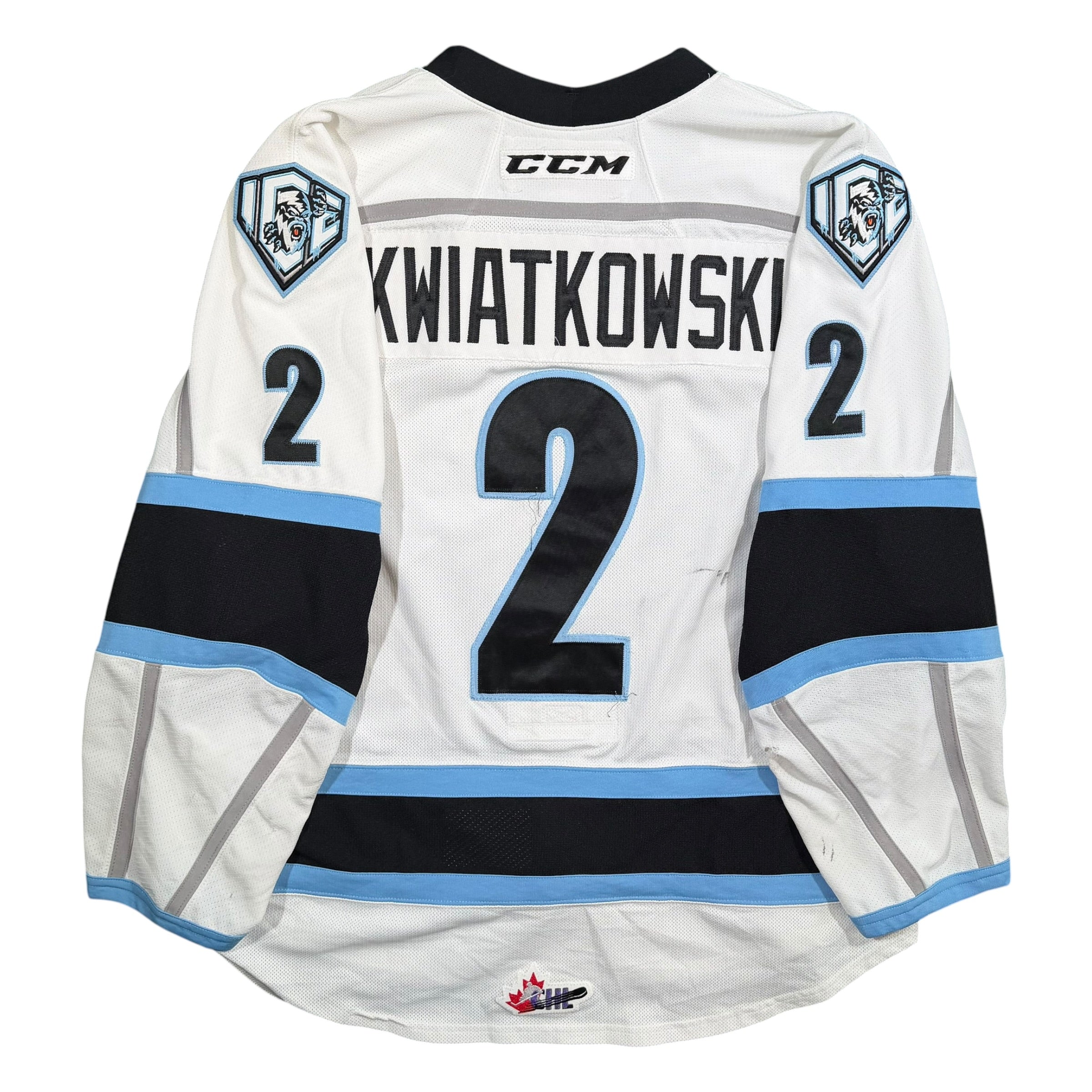Brenden Kwiatkowski Kootenay Ice 2018/19 Game Worn WHL CCM Jersey - 56