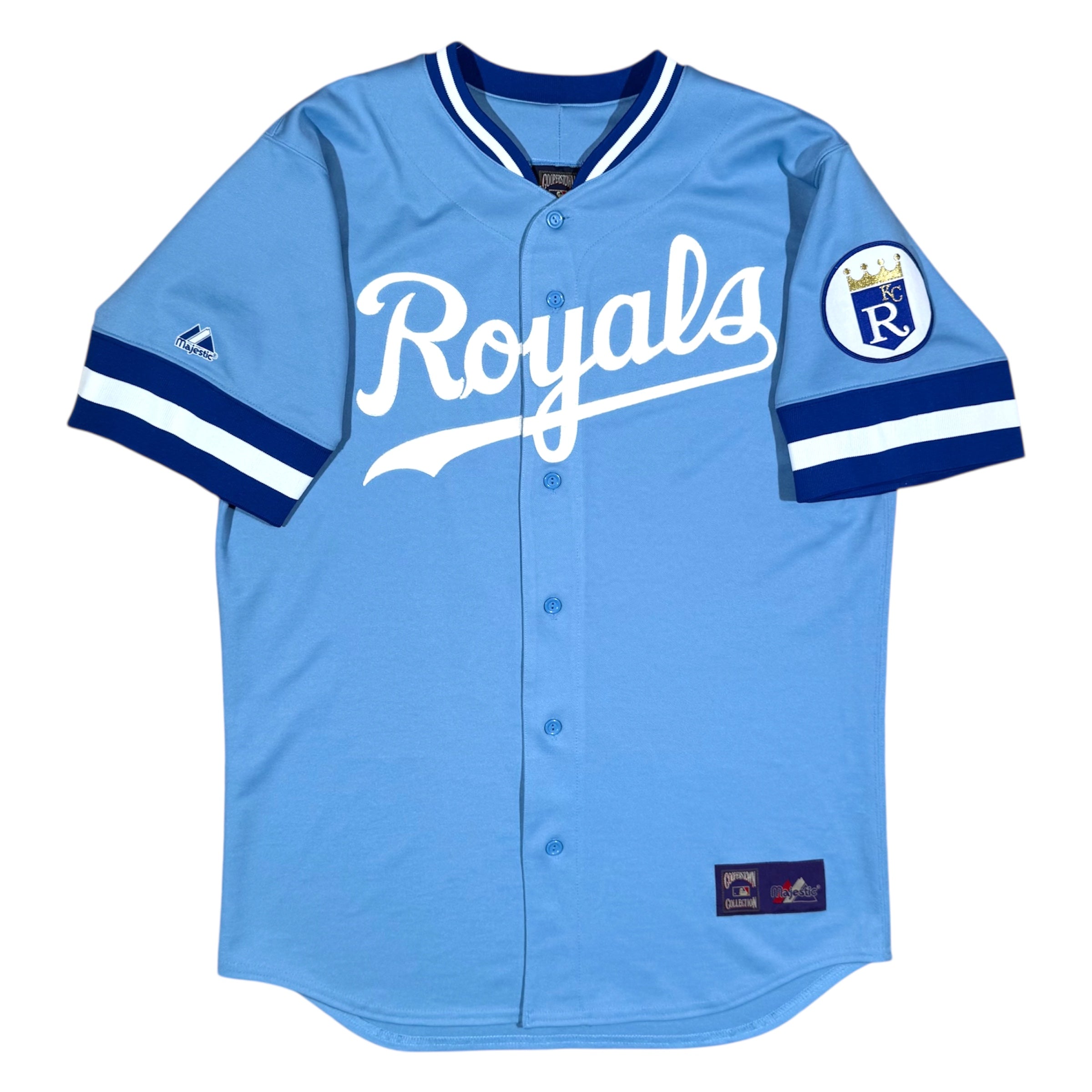 Kansas City Royals Vintage Majestic Cooperstown MLB Baseball Jersey Size Large