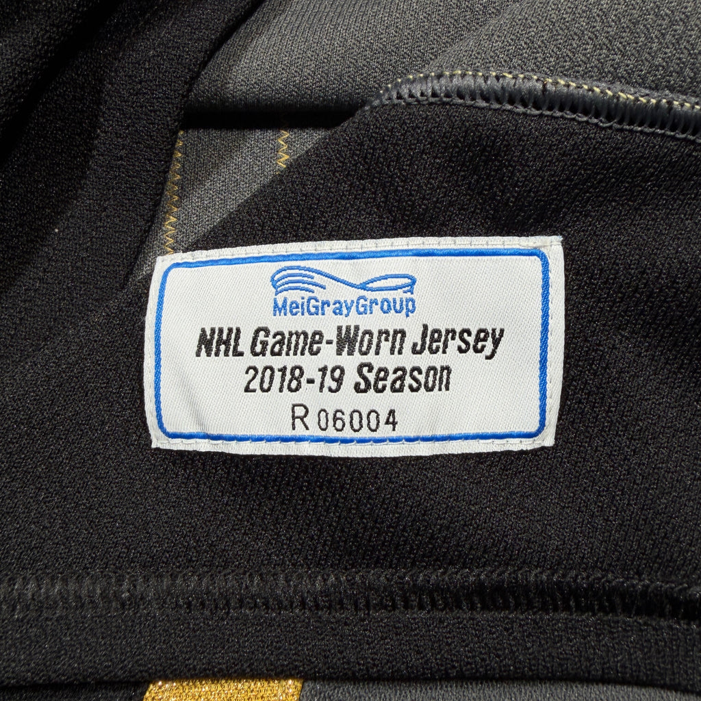 Zac Leslie Vegas Golden Knights 2018/19 Game Issued Adidas MIC NHL Jersey - 56/XXL