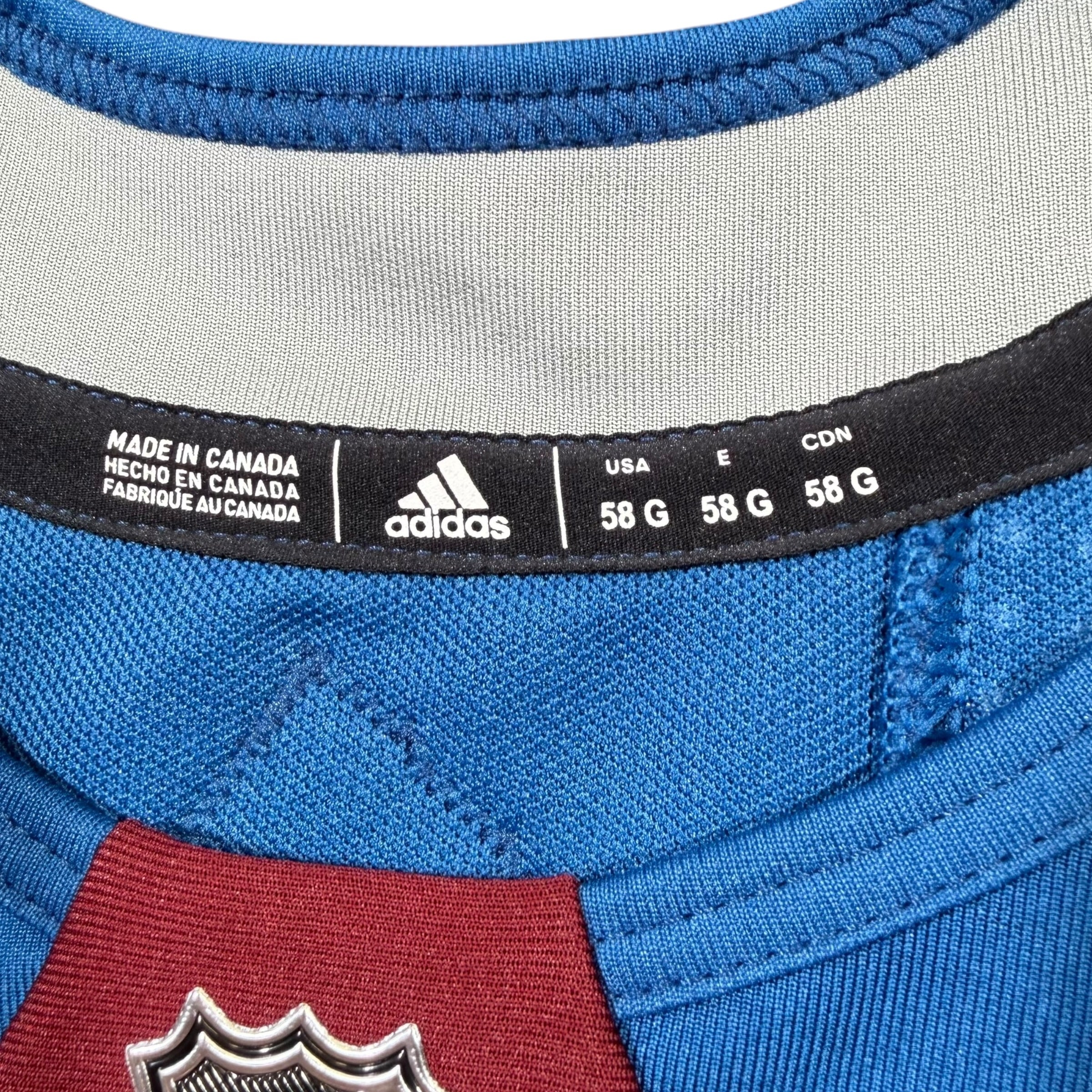 Darcy Kuemper Colorado Avalanche Adidas MIC Team Issued NHL Jersey - 58G