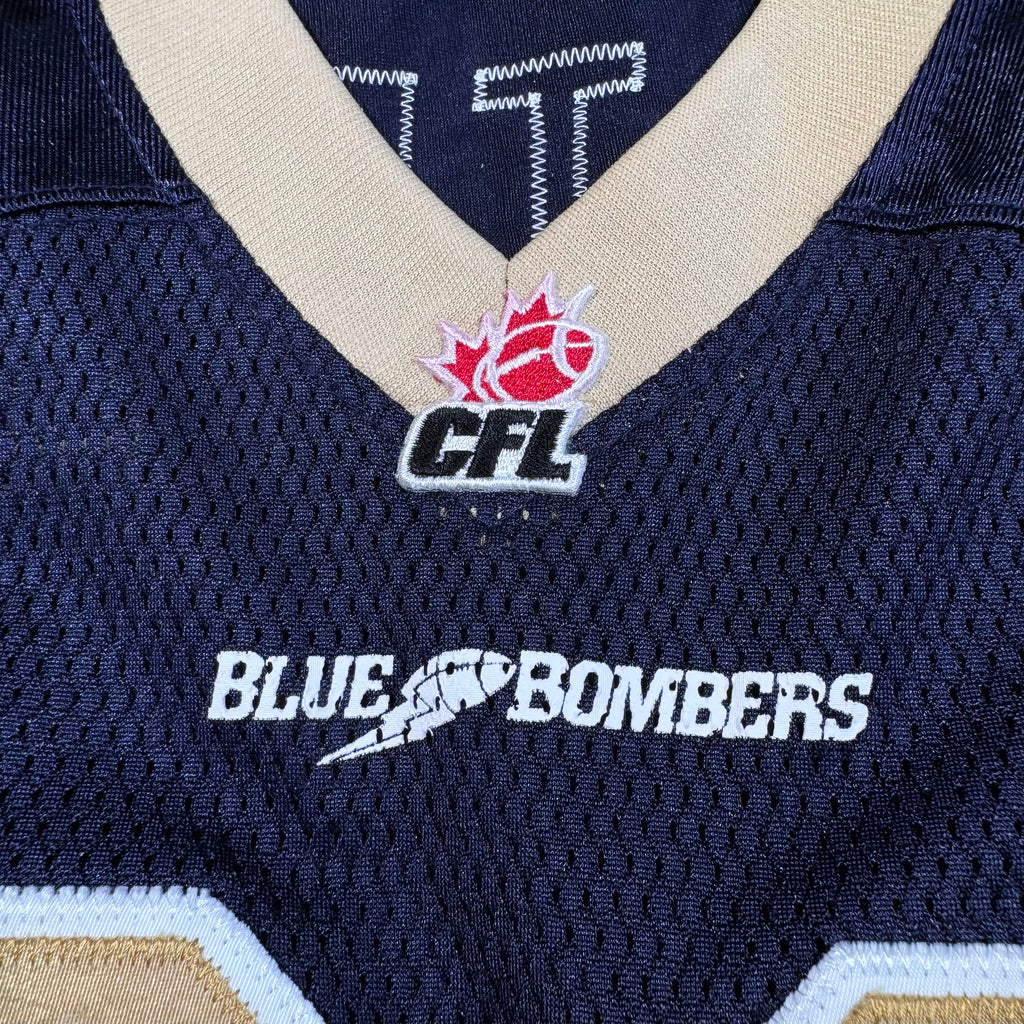 Derik Armstrong Winnipeg Blue Bombers Vintage Reebok CFL Jersey Size XL