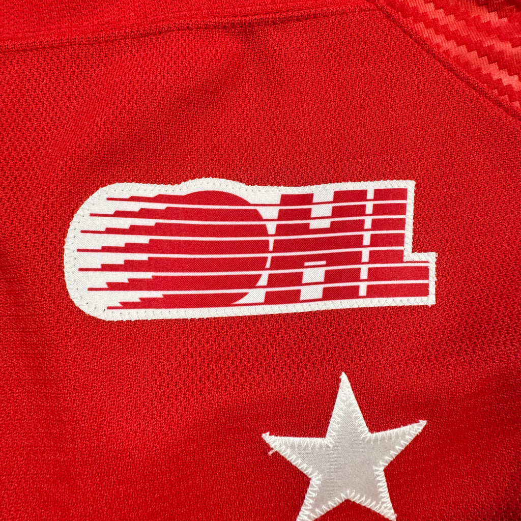 Connor Toms Soo Greyhounds Game Worn OHL CCM Hockey Jersey Size 54