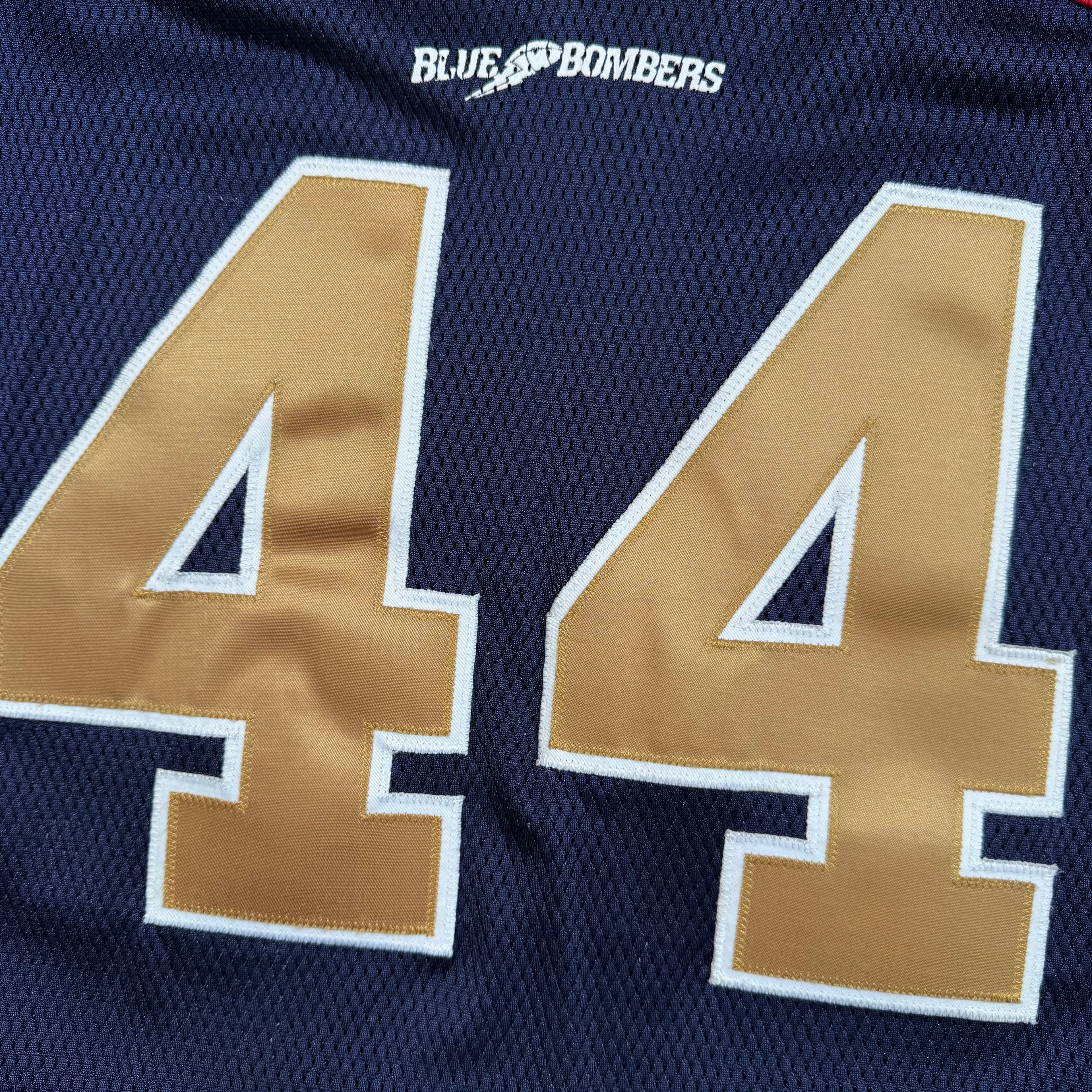 Tom Canada Winnipeg Blue Bombers Vintage Reebok CFL Jersey Size XXL