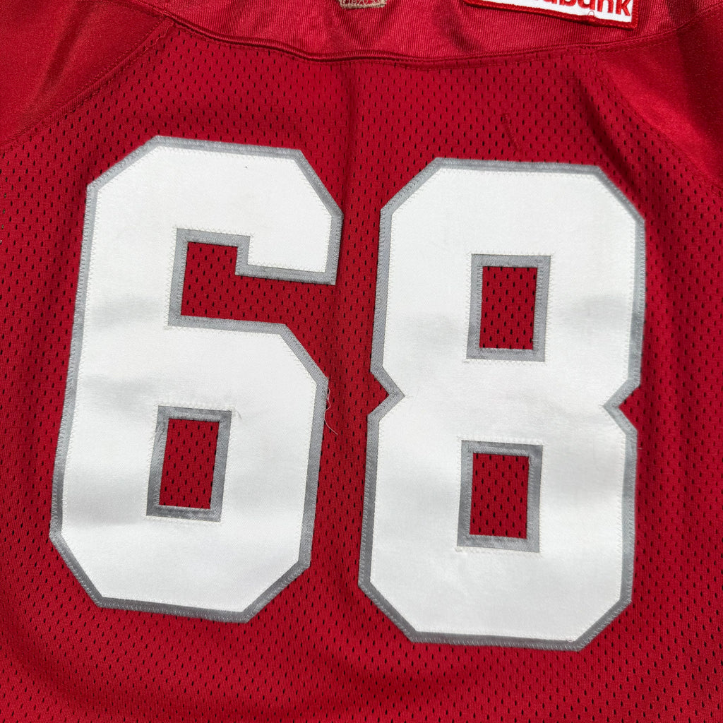 Rob Lazeo Calgary Stampeders 2010 Retro Game Worn Reebok Jersey