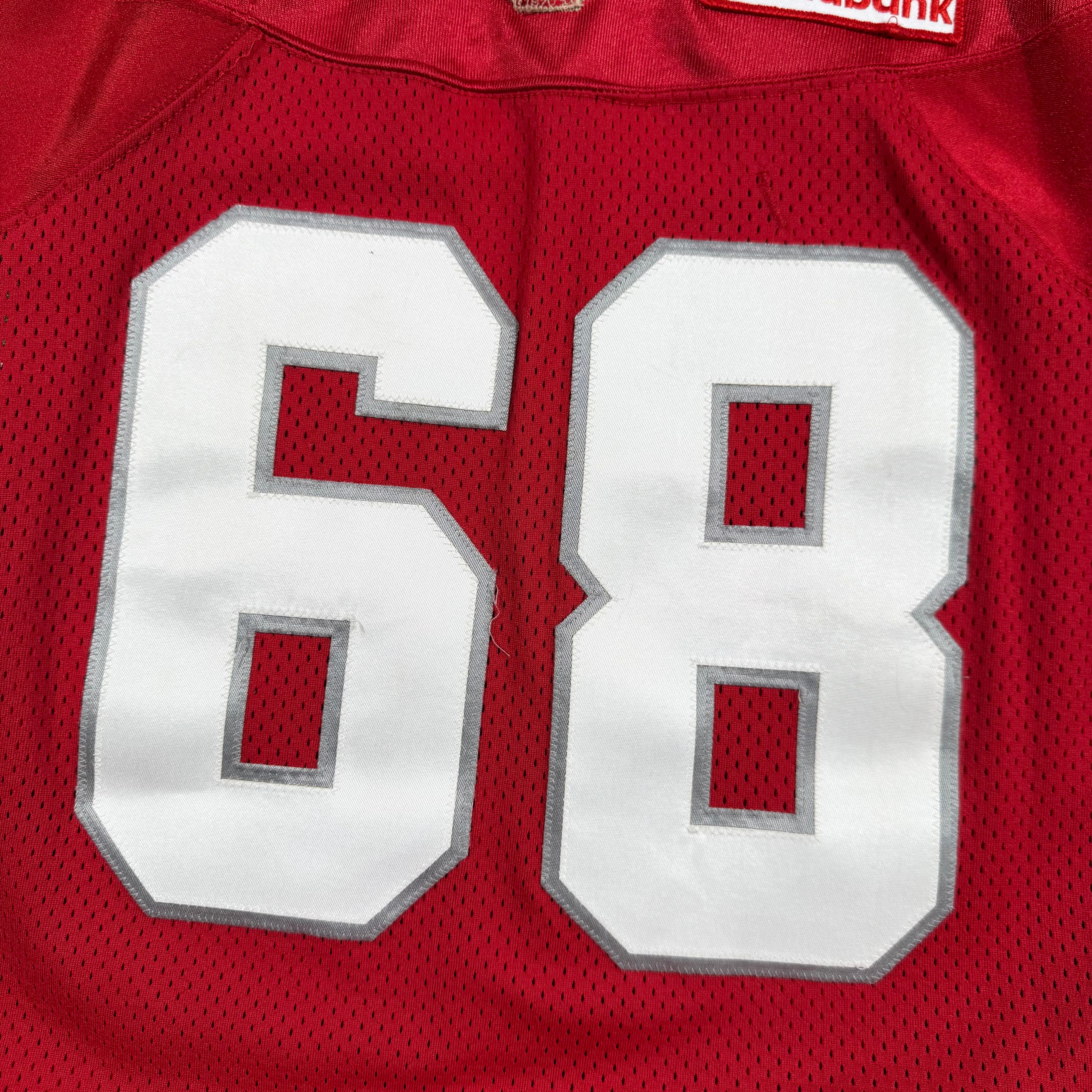 Rob Lazeo Calgary Stampeders 2010 Retro Game Worn Reebok Jersey