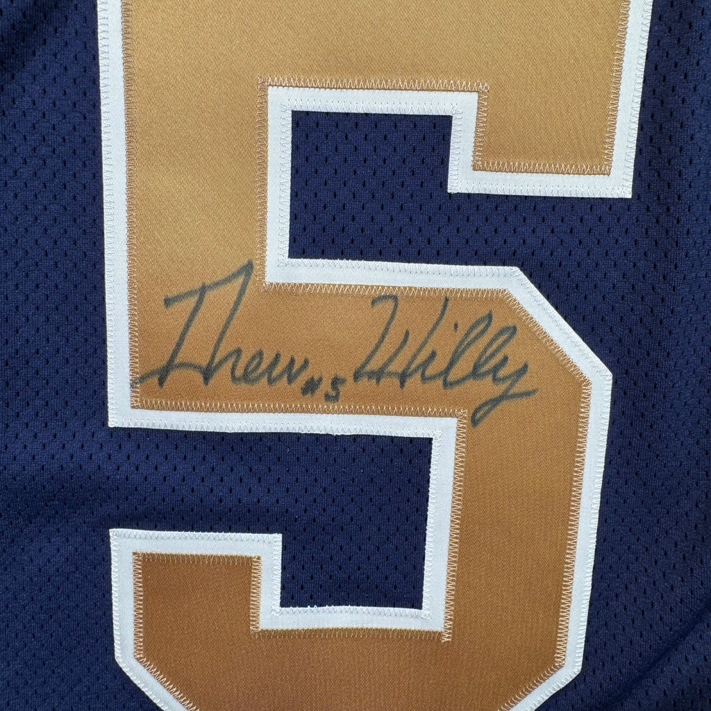 Drew Willy Winnipeg Blue Bombers Team Issued Signed Reebok CFL Jersey