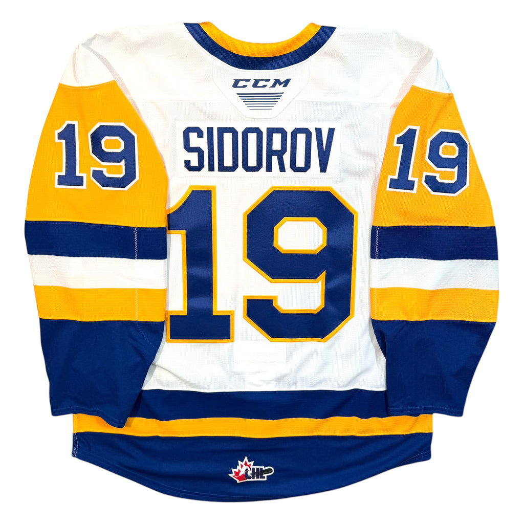 Yegor Sidorov Saskatoon Blades Authentic MIC CCM WHL Jersey - 56/XXL