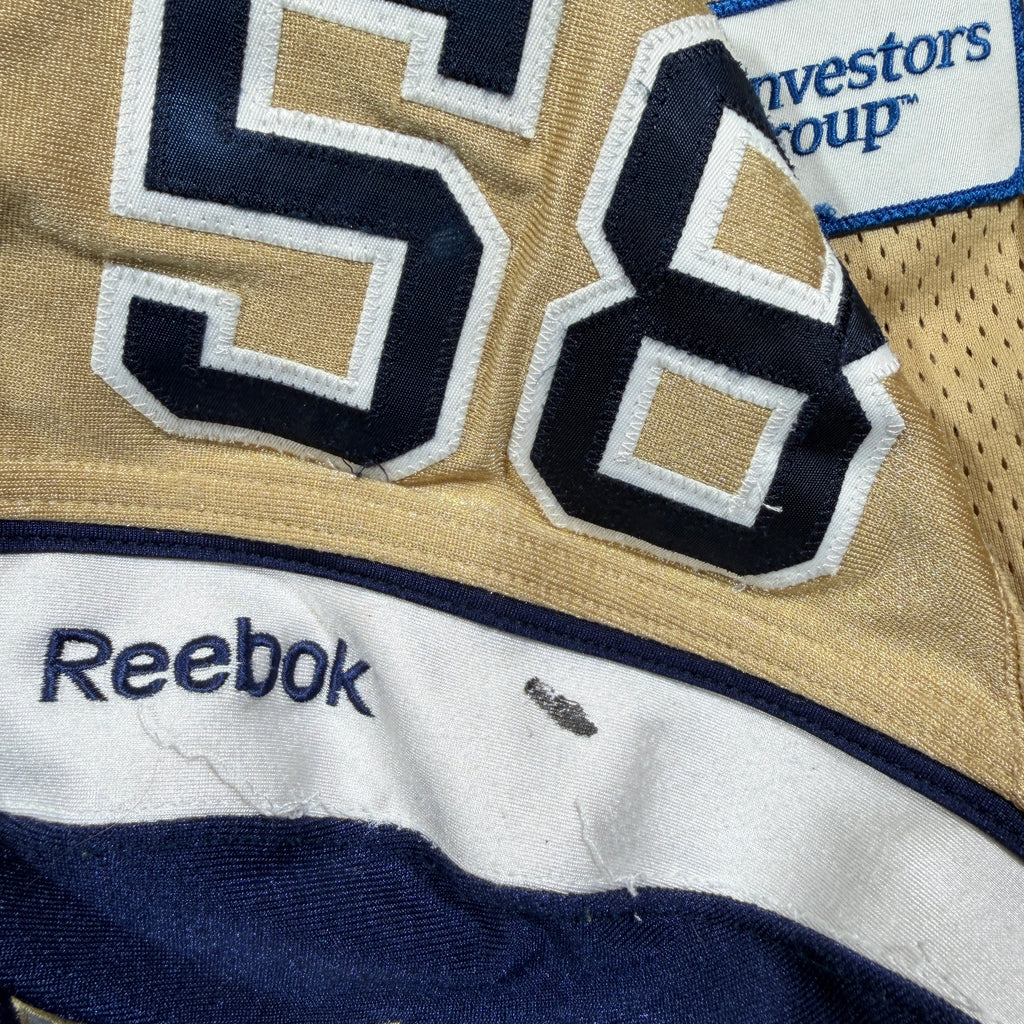 Selvish Capers Winnipeg Blue Bombers 2015 Game Worn Reebok CFL Jersey