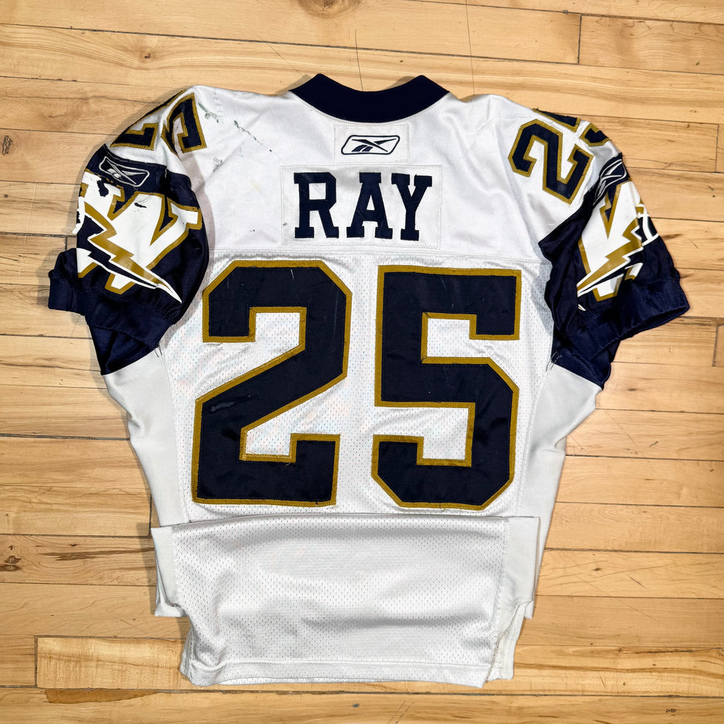 Terry Ray Winnipeg Blue Bombers 2004 Game Worn CFL Football Jersey