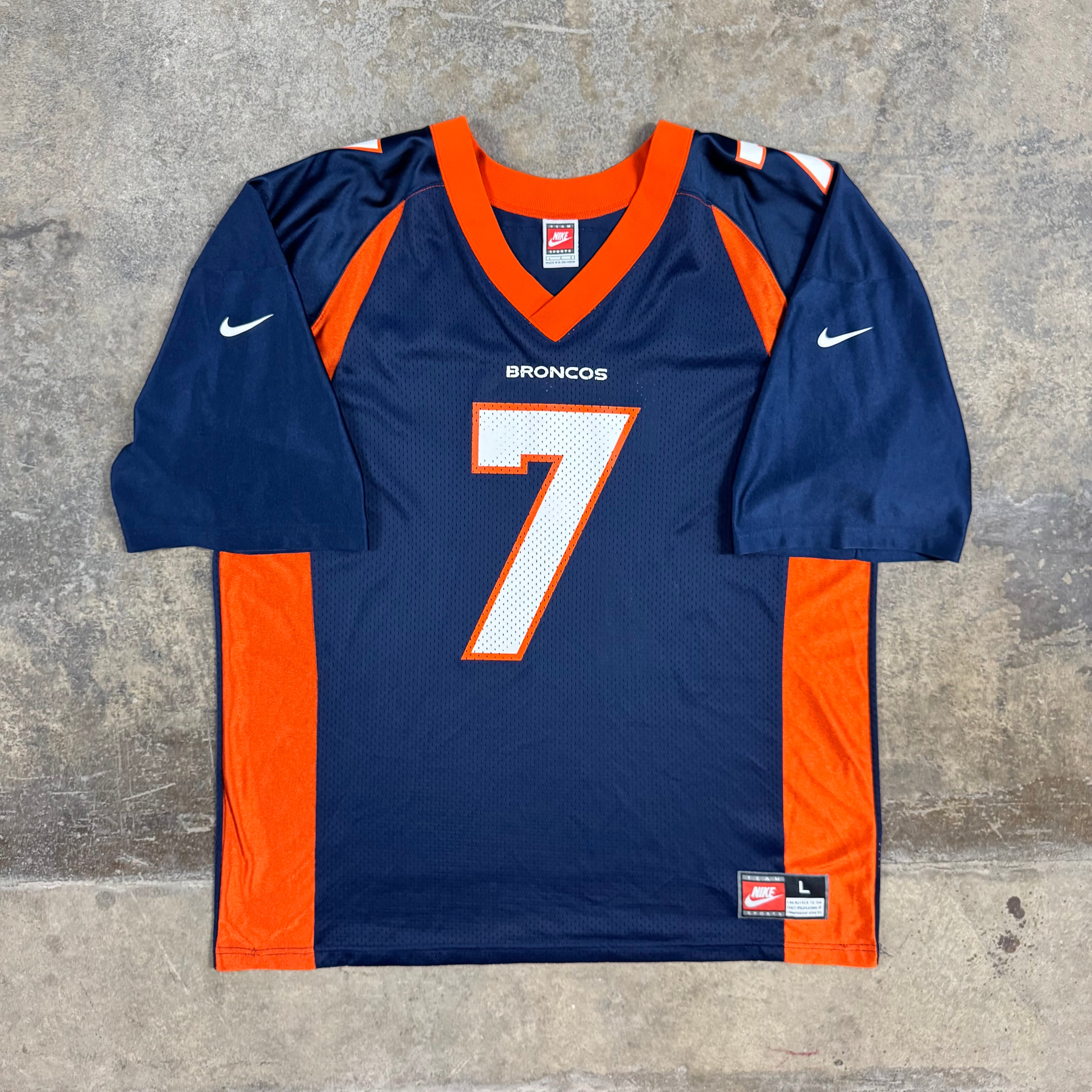 John Elway Denver Broncos Vintage Nike NFL Jersey Size Large