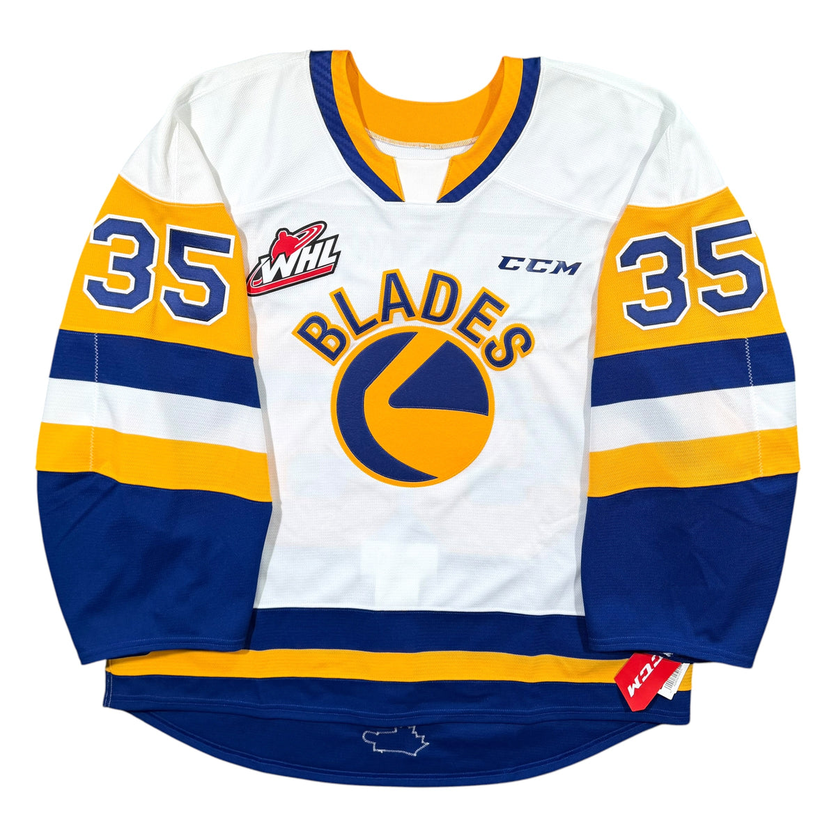 Evan Gardner Saskatoon Blades Team Issued CCM WHL Jersey - 58G