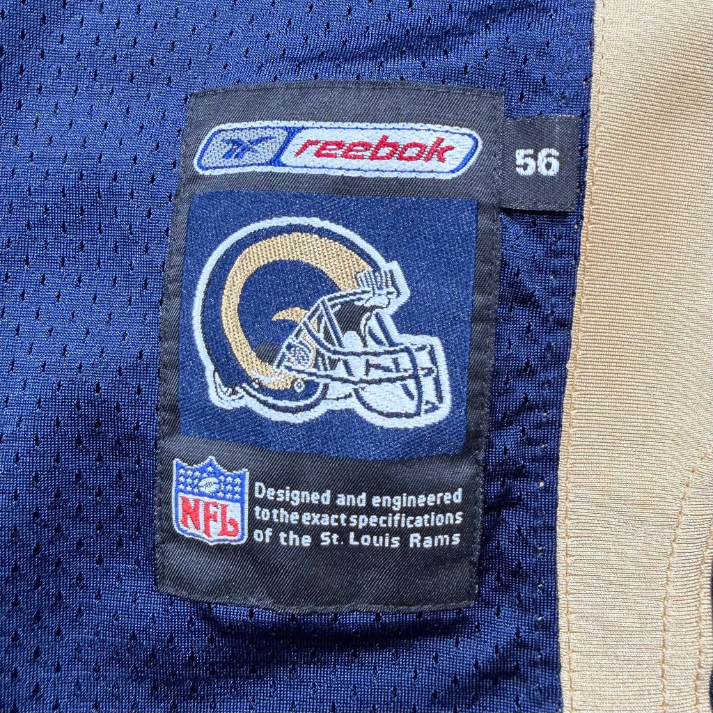 Kurt Warner St. Louis Rams Vintage Authentic Reebok Helmet Tag NFL Jersey - 56/3XL