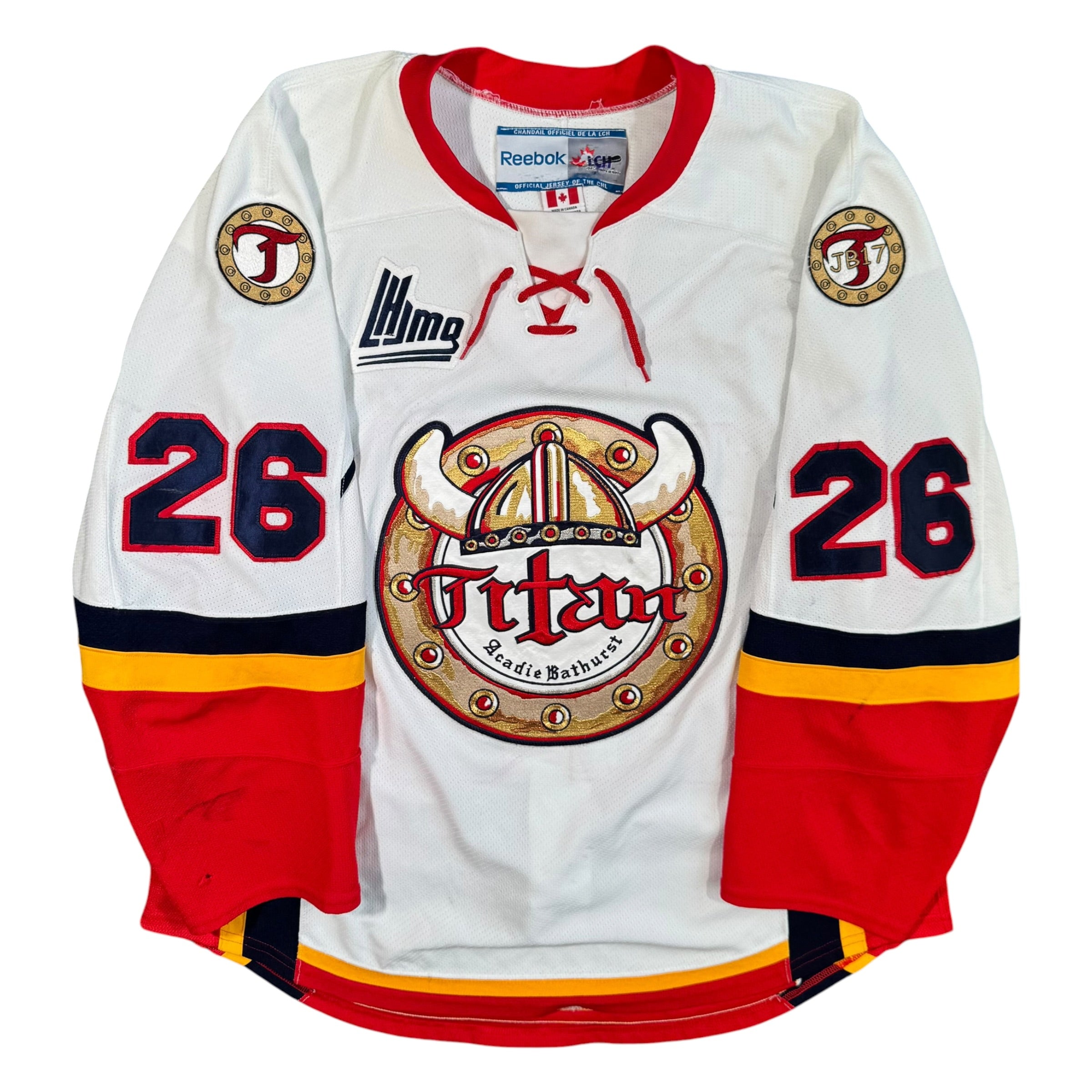Vytal Cote Acadie Bathurst Titans 2013/14 Game Worn QMJHL Reebok Jersey